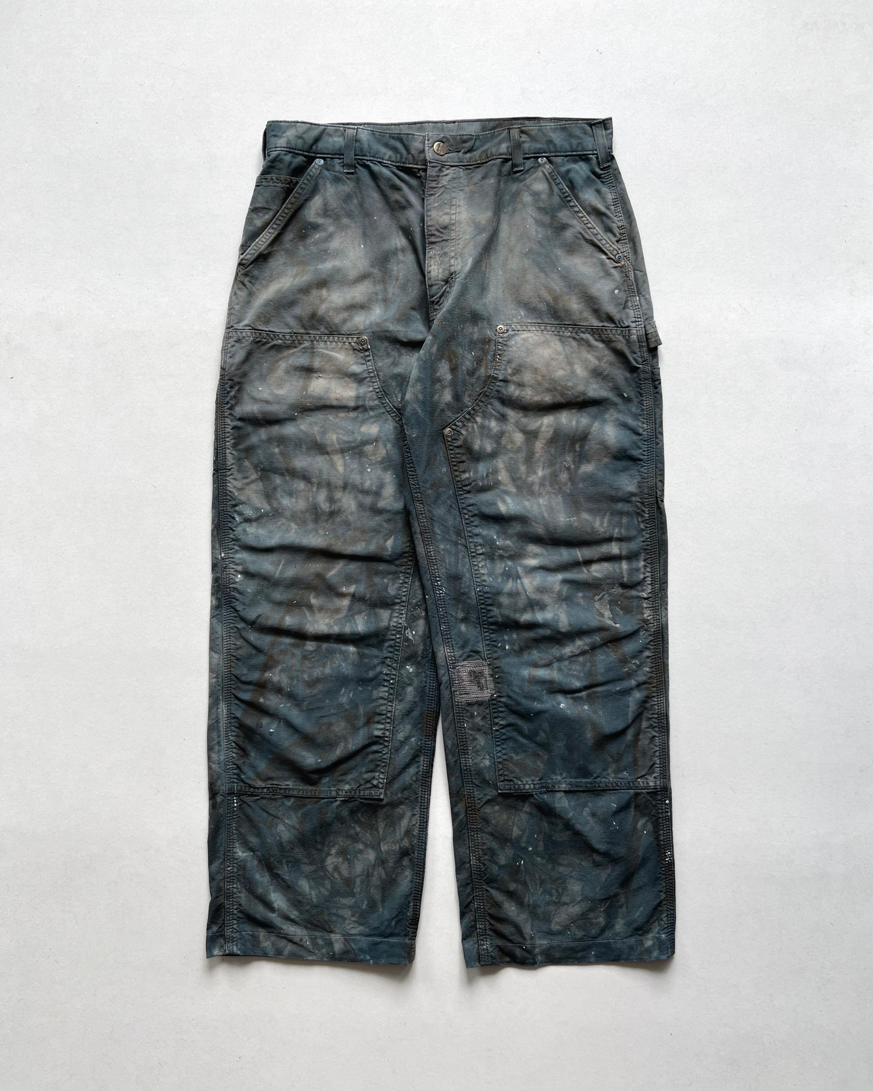 2000S BLEACHED CARHARTT DOUBLE KNEE WORK PANTS (34)