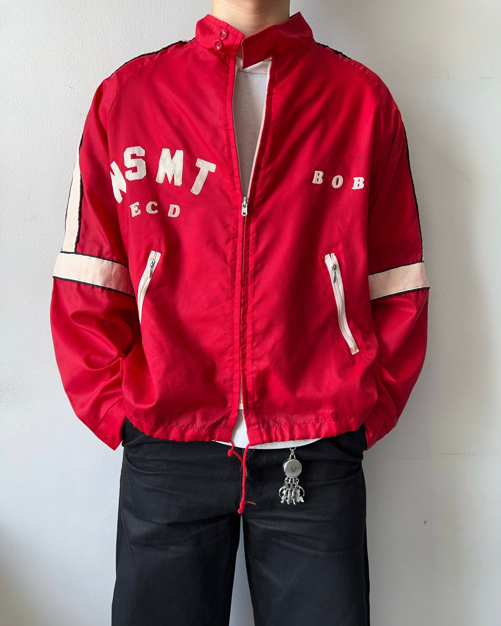 1970S 'WSMT ECD' RAGLAN SPORTS JACKET (XL)