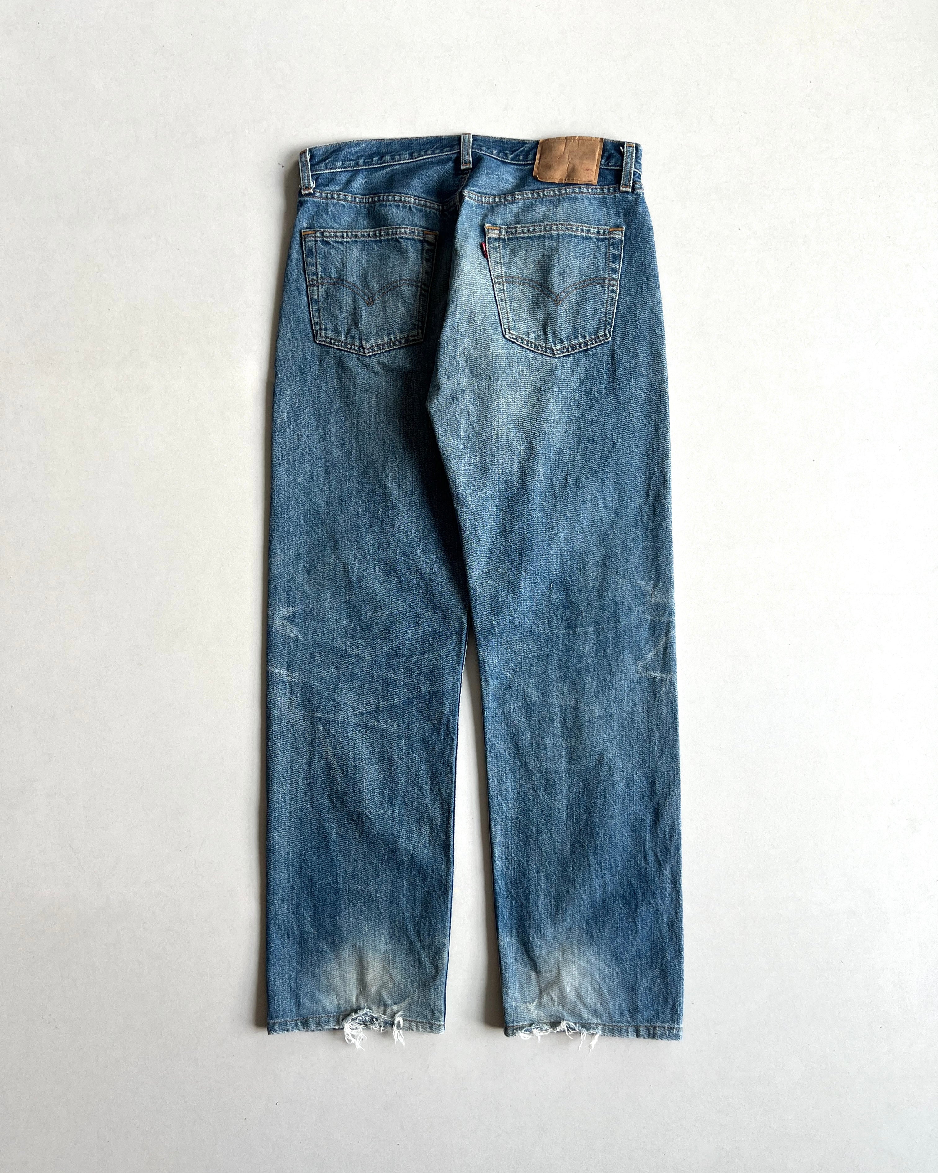 1990S FADED LEVI'S 501 JEANS (34)
