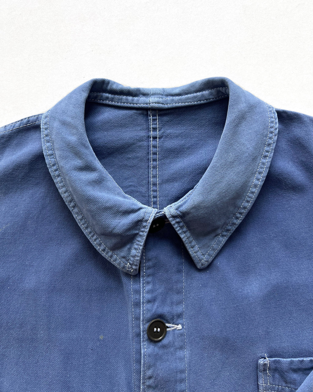 1940S LE FORT-BEAU FRENCH V POCKET CHORE JACKET (XL)