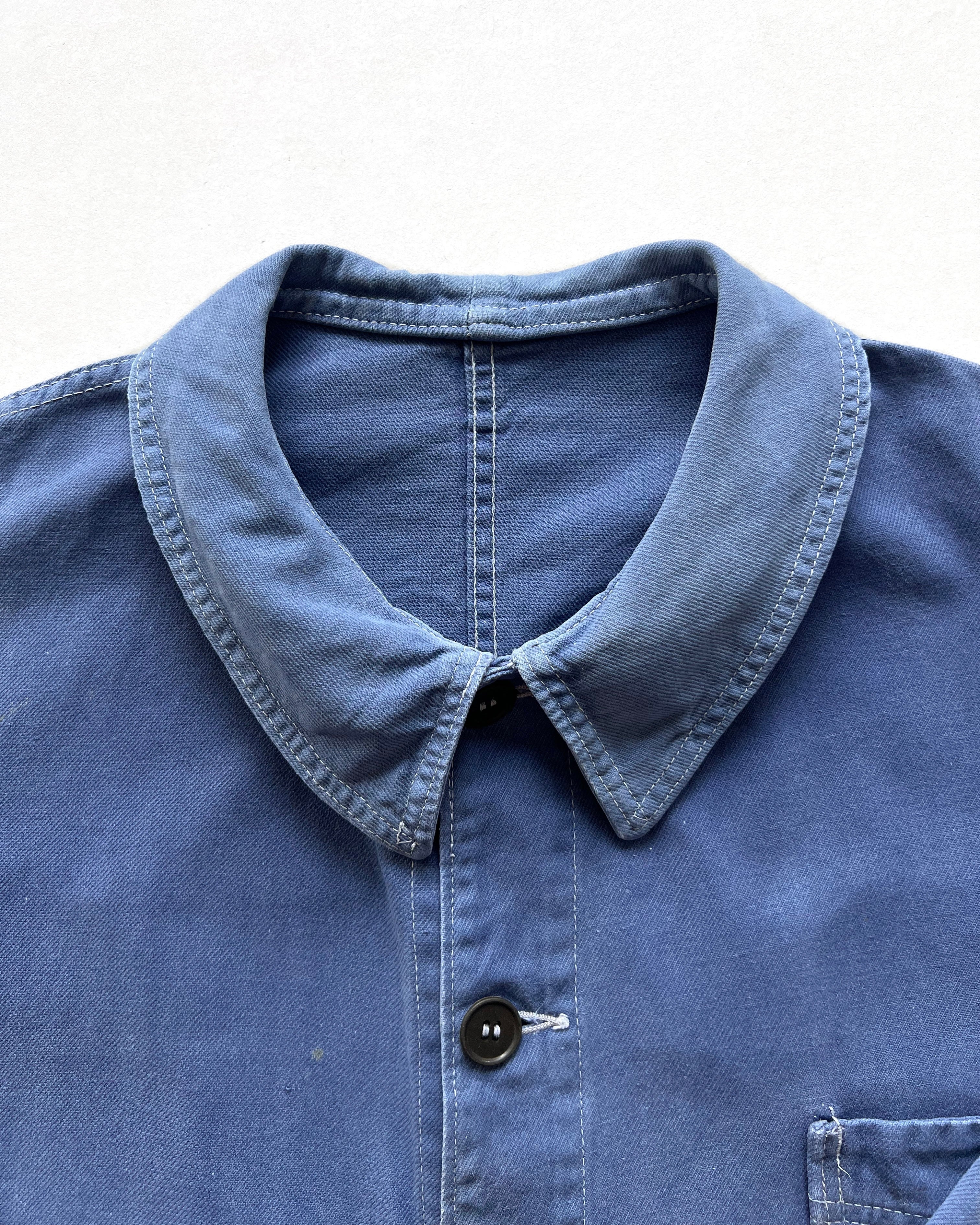 1940S LE FORT-BEAU FRENCH V POCKET CHORE JACKET (XL)