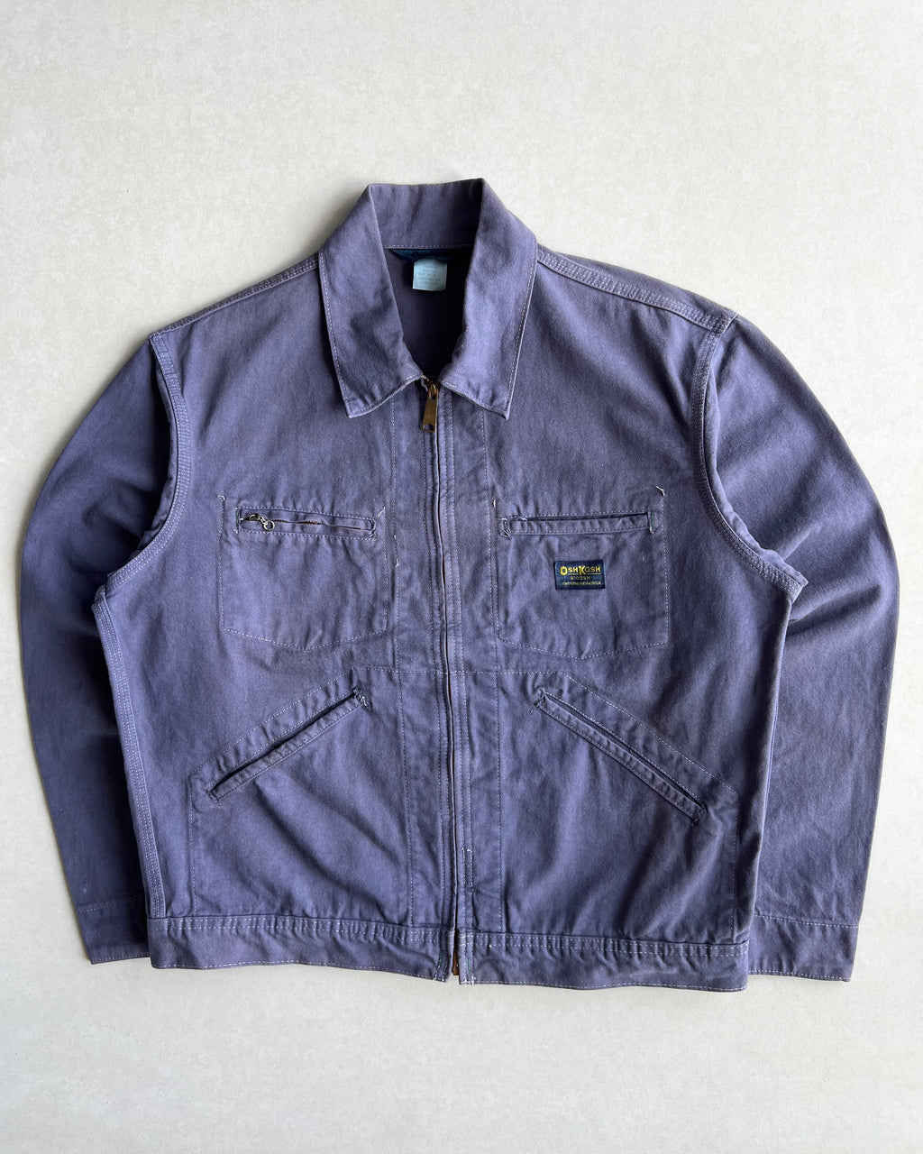 1980S OSHKOSH ZIP-UP WORK JACKET (L)