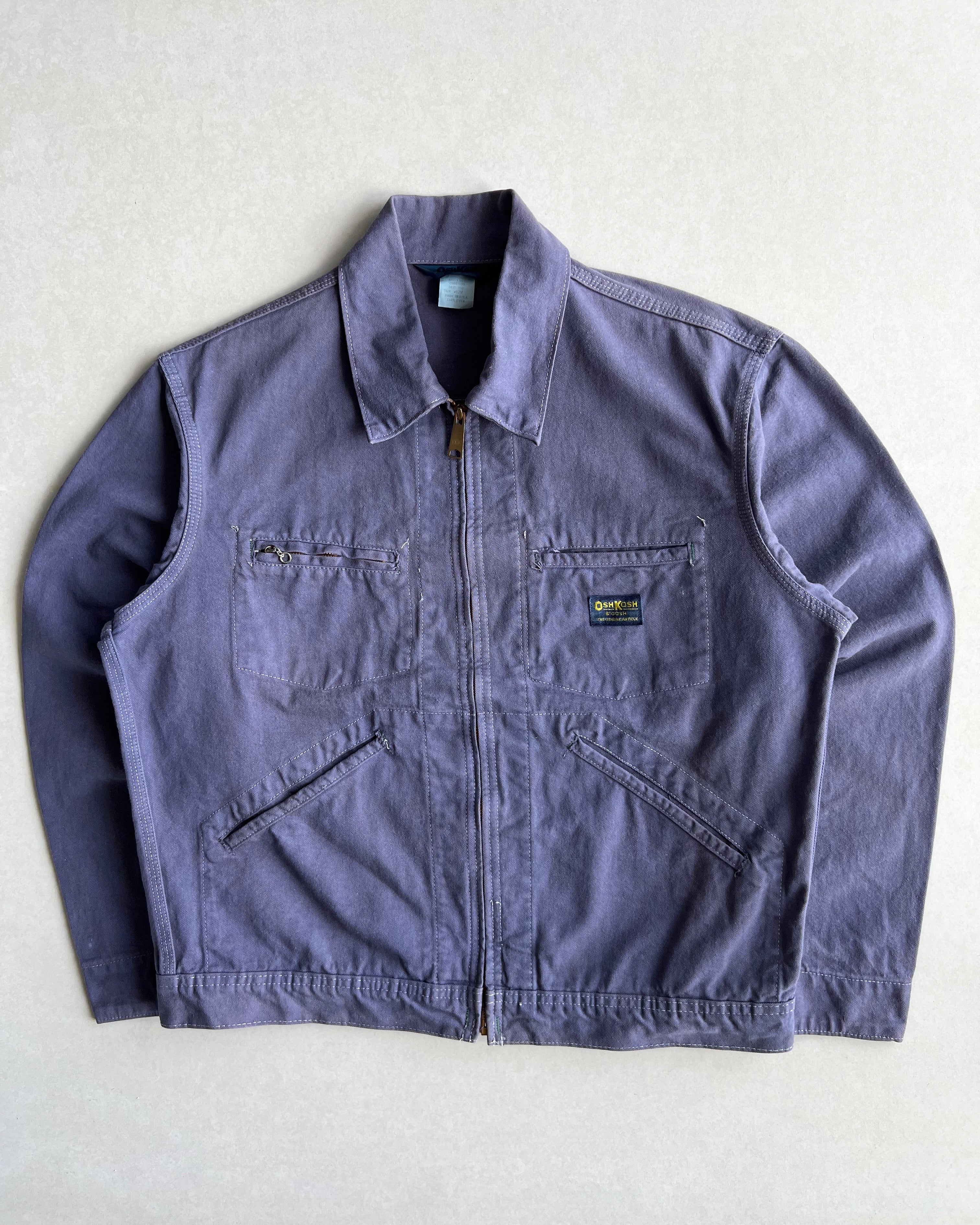 1980S OSHKOSH ZIP-UP WORK JACKET (L)