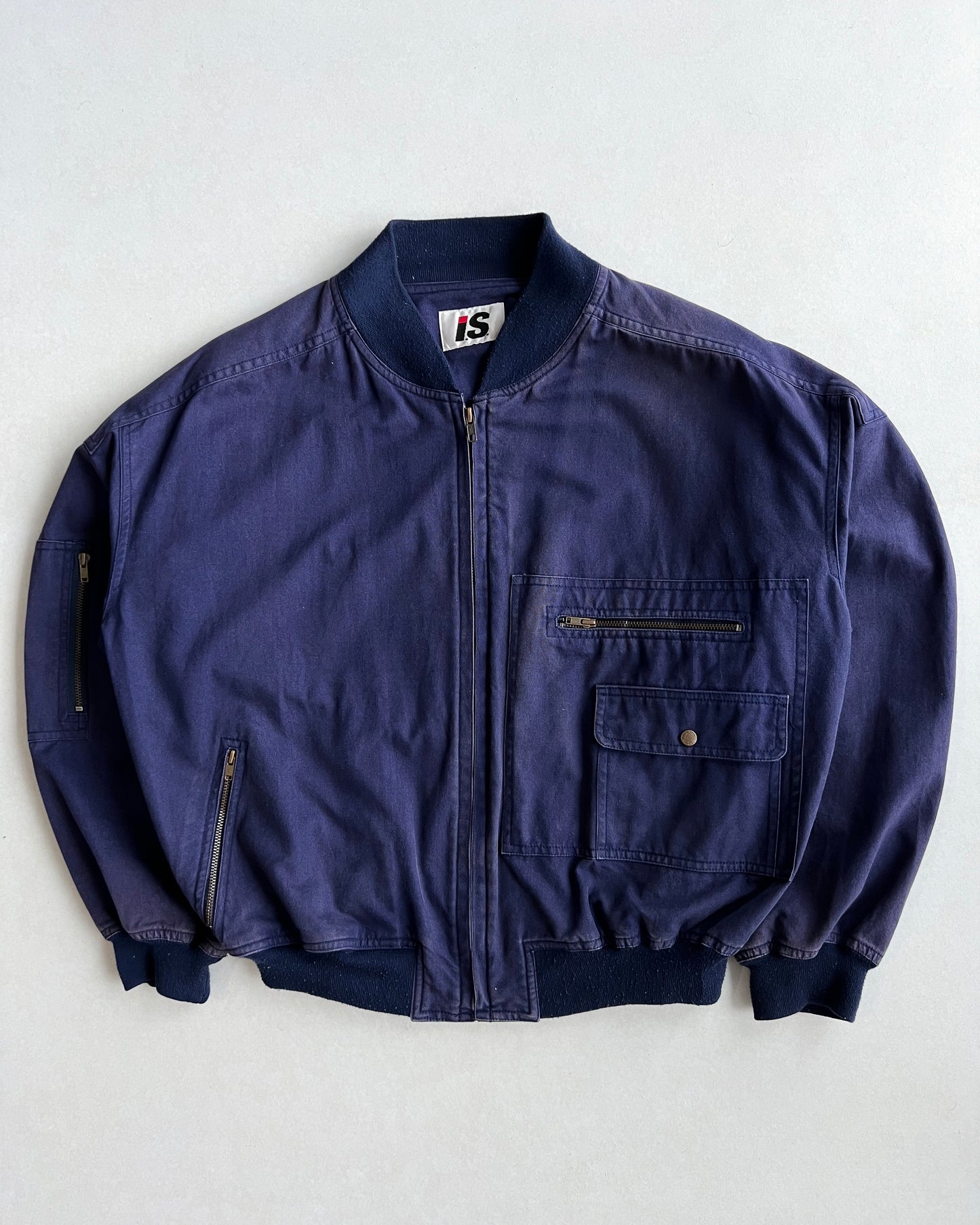 1980S FADED PURPLE ISSEY MIYAKE SPORTS MA-1 BOMBER (L)