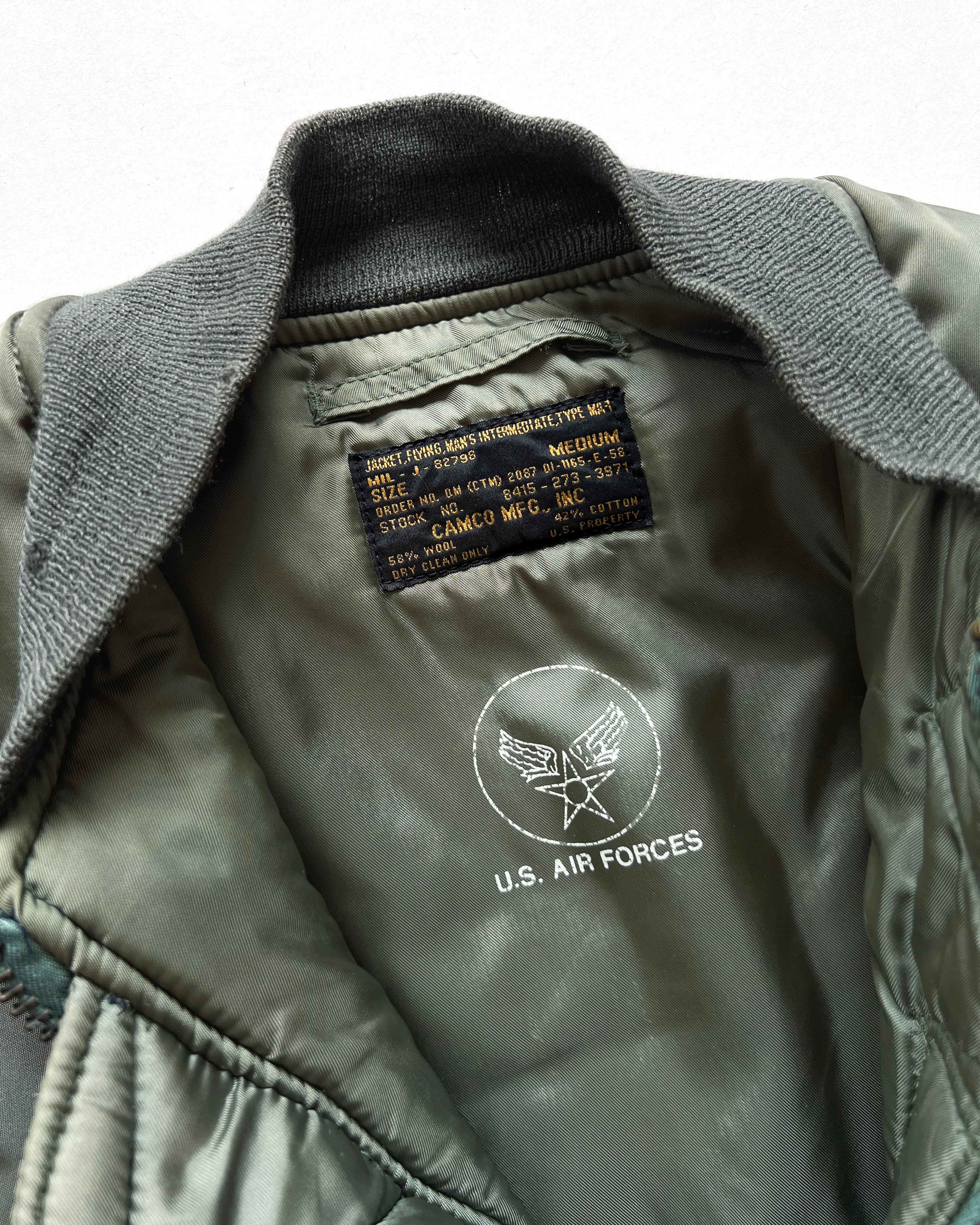 1980S CAMCO MFG USAF MA-1 BOMBER JACKET (M) – exaghules