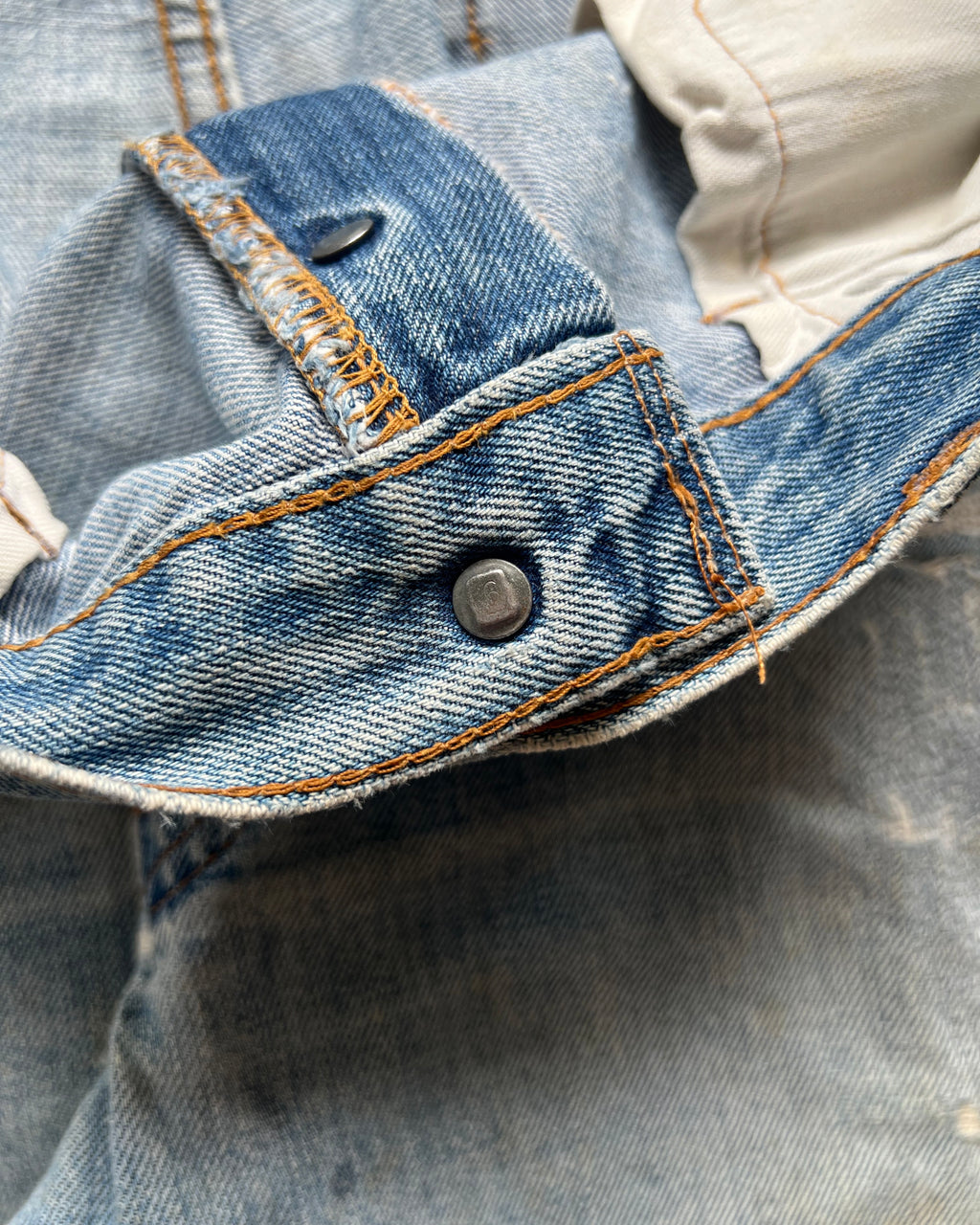 1970S LEVI'S 501 REDLINE SELDVEDGE REPAIRED JEANS (36)