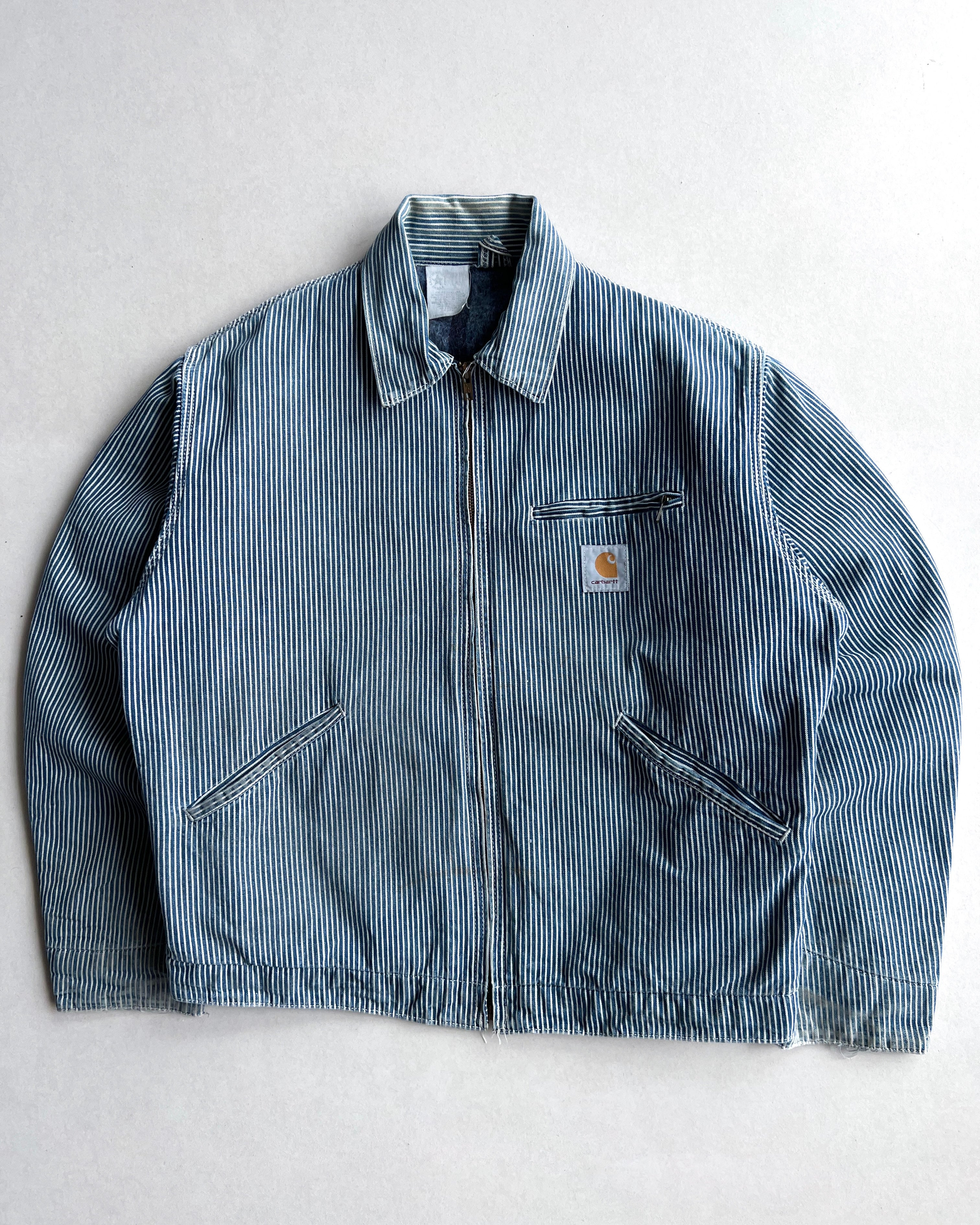 1980S HICKORY CARHARTT DETROIT WORK JACKET (L)