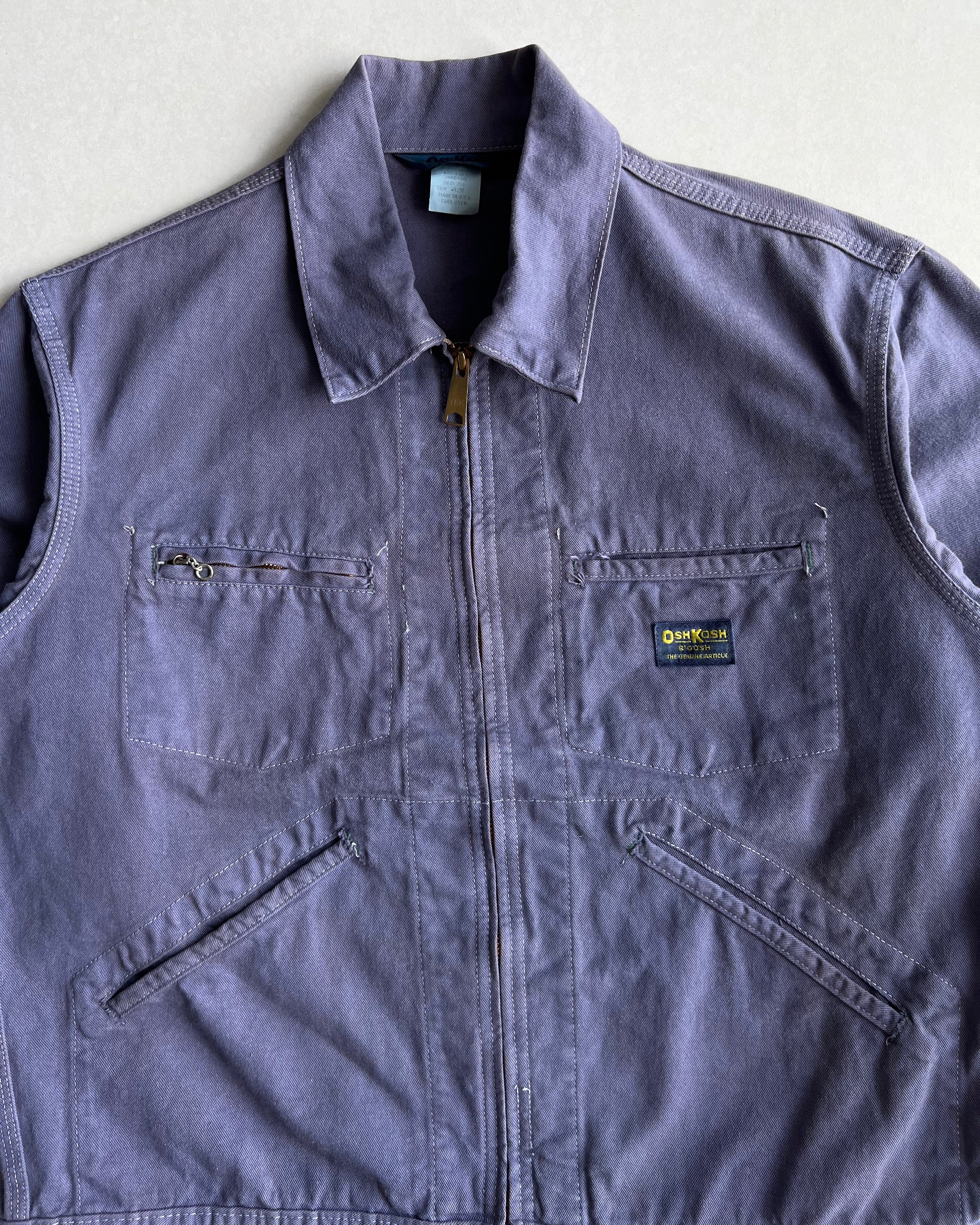 1980S OSHKOSH ZIP-UP WORK JACKET (L)