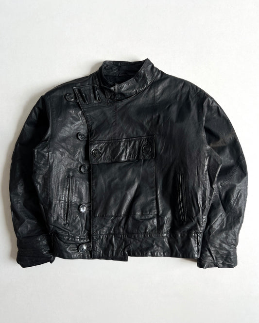 1980S Z-ICI SWEDISH MOTORCYCLE LEATHER JACKET (M)