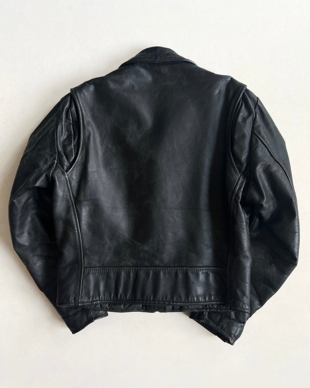 1960S EXCELLED LEATHER BIKER JACKET (M)
