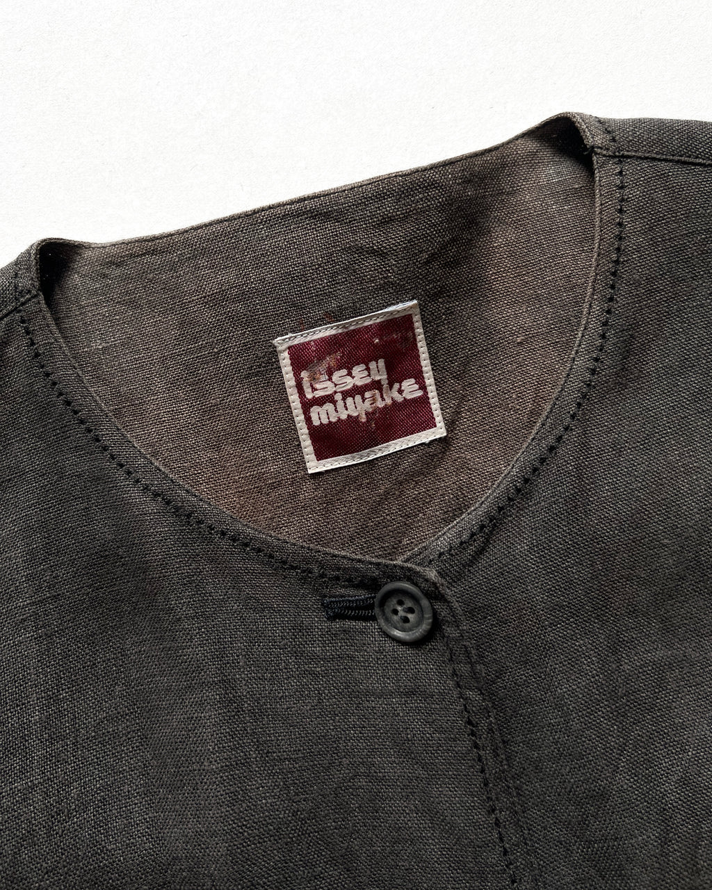 1970S ISSEY MIYAKE BOXY LINEN SHIRT/JACKET (9)