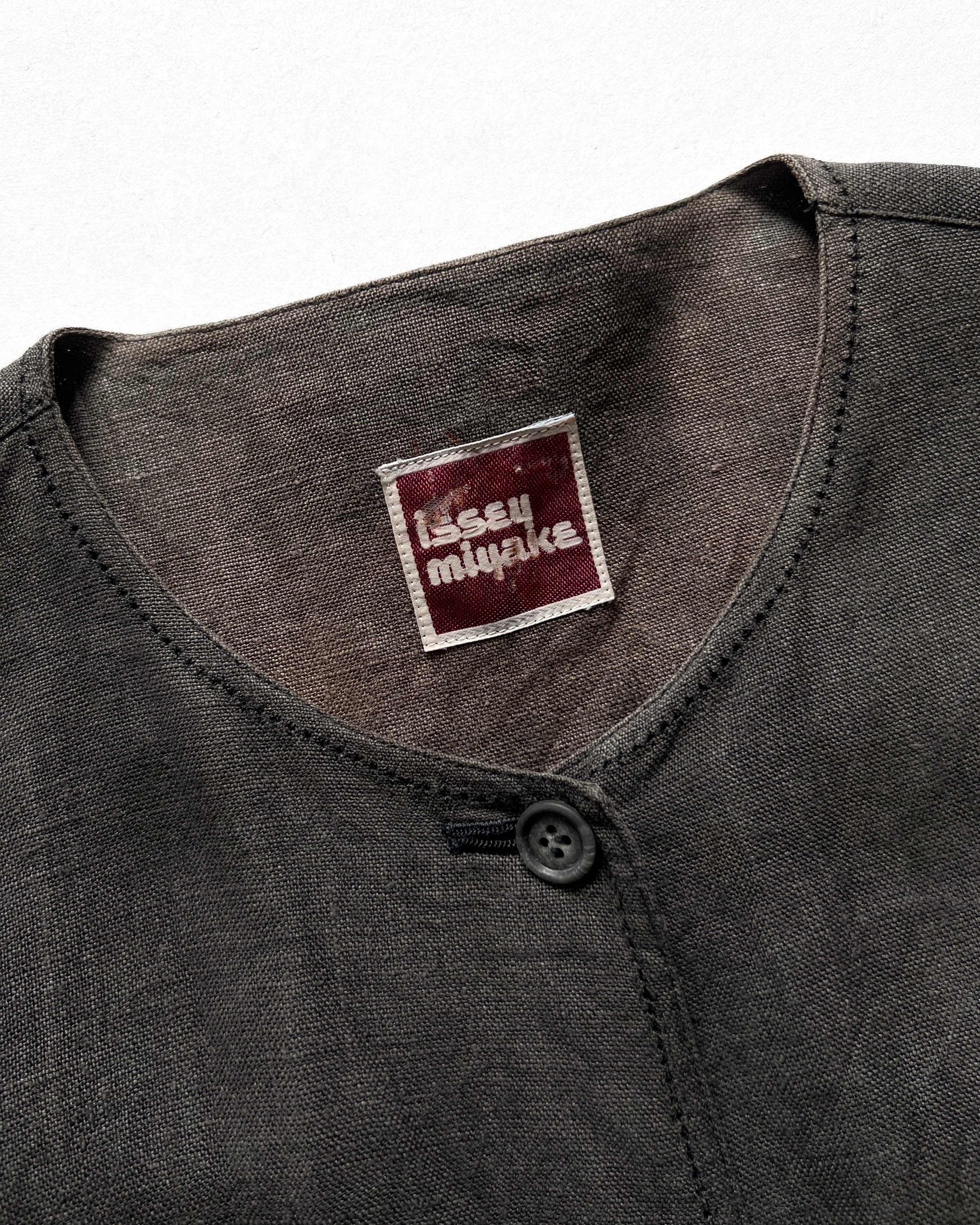 1970S ISSEY MIYAKE BOXY LINEN SHIRT/JACKET (9)