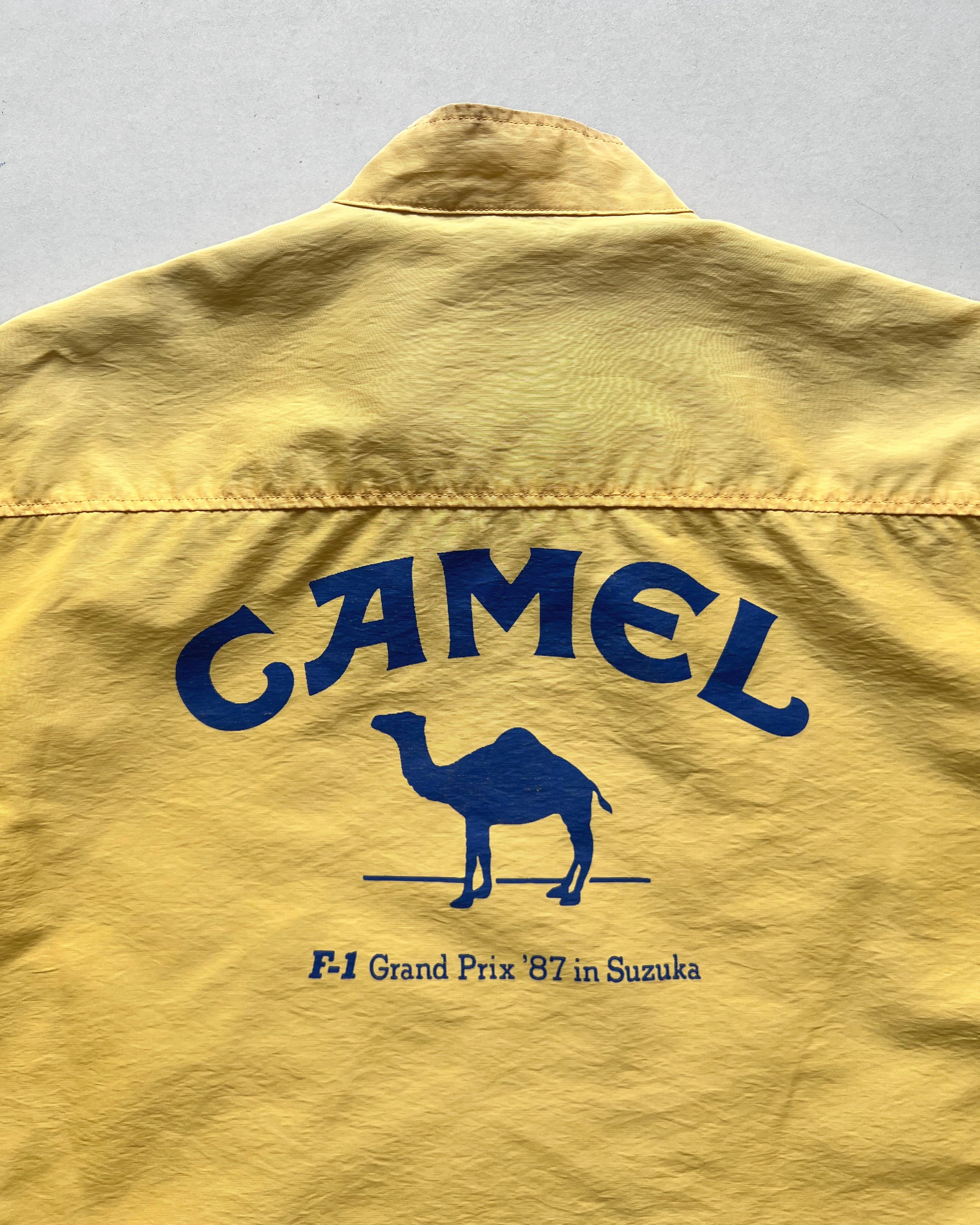 1980S CAMEL TEAM LOTUS HONDA F1 SUZUKA GRAND PRIX RACING JACKET (L)