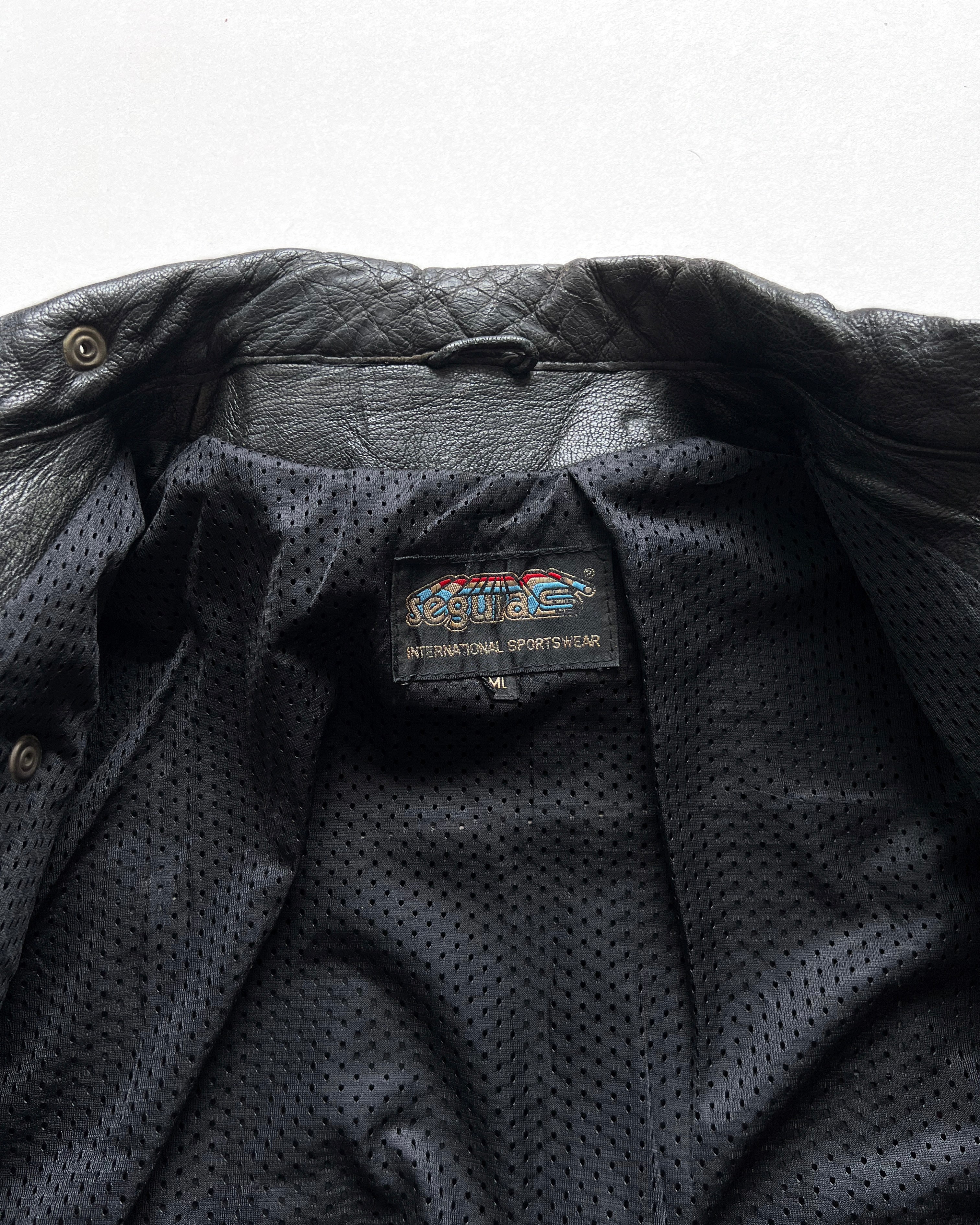 1980S SEGURA MILITARY MOTORCYCLE LEATHER JACKET (ML)