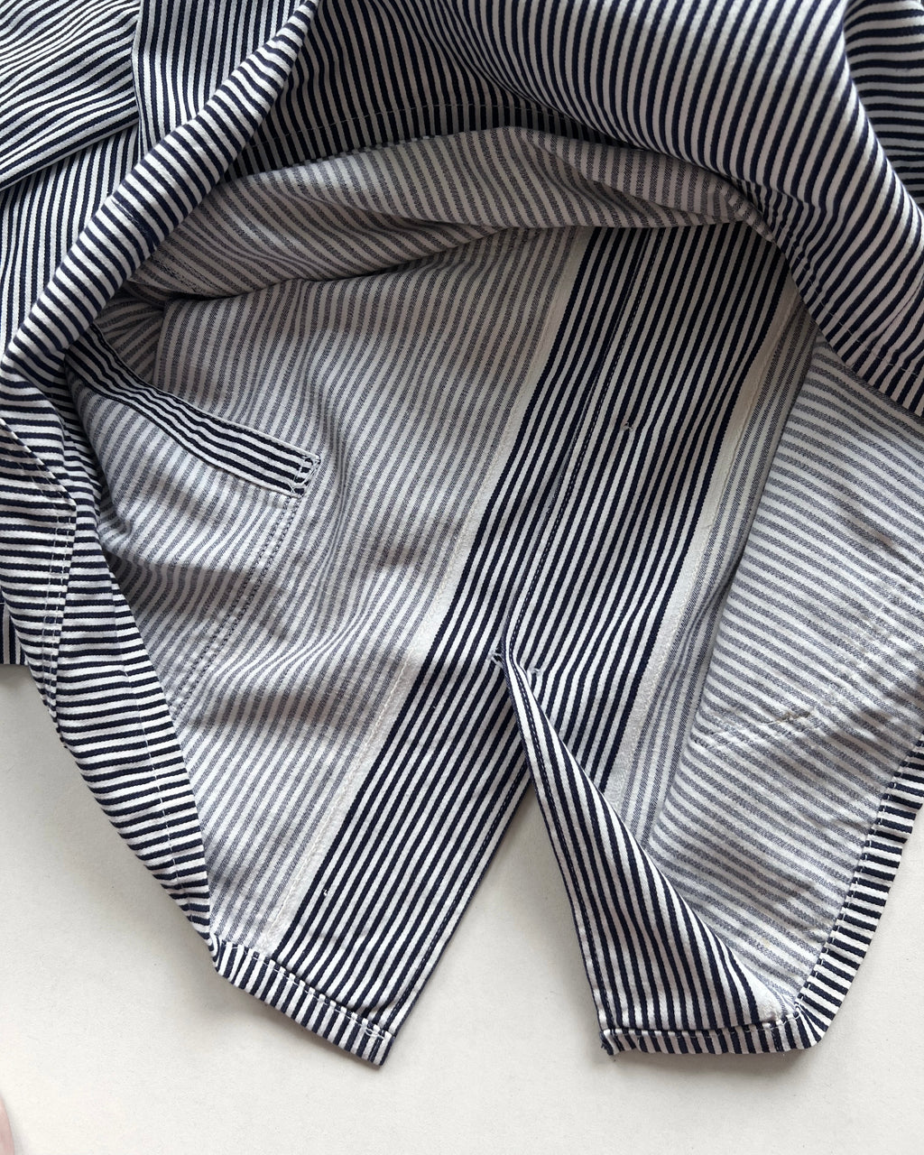 1970S GERMAN HICKORY WORK CHORE JACKET (L)