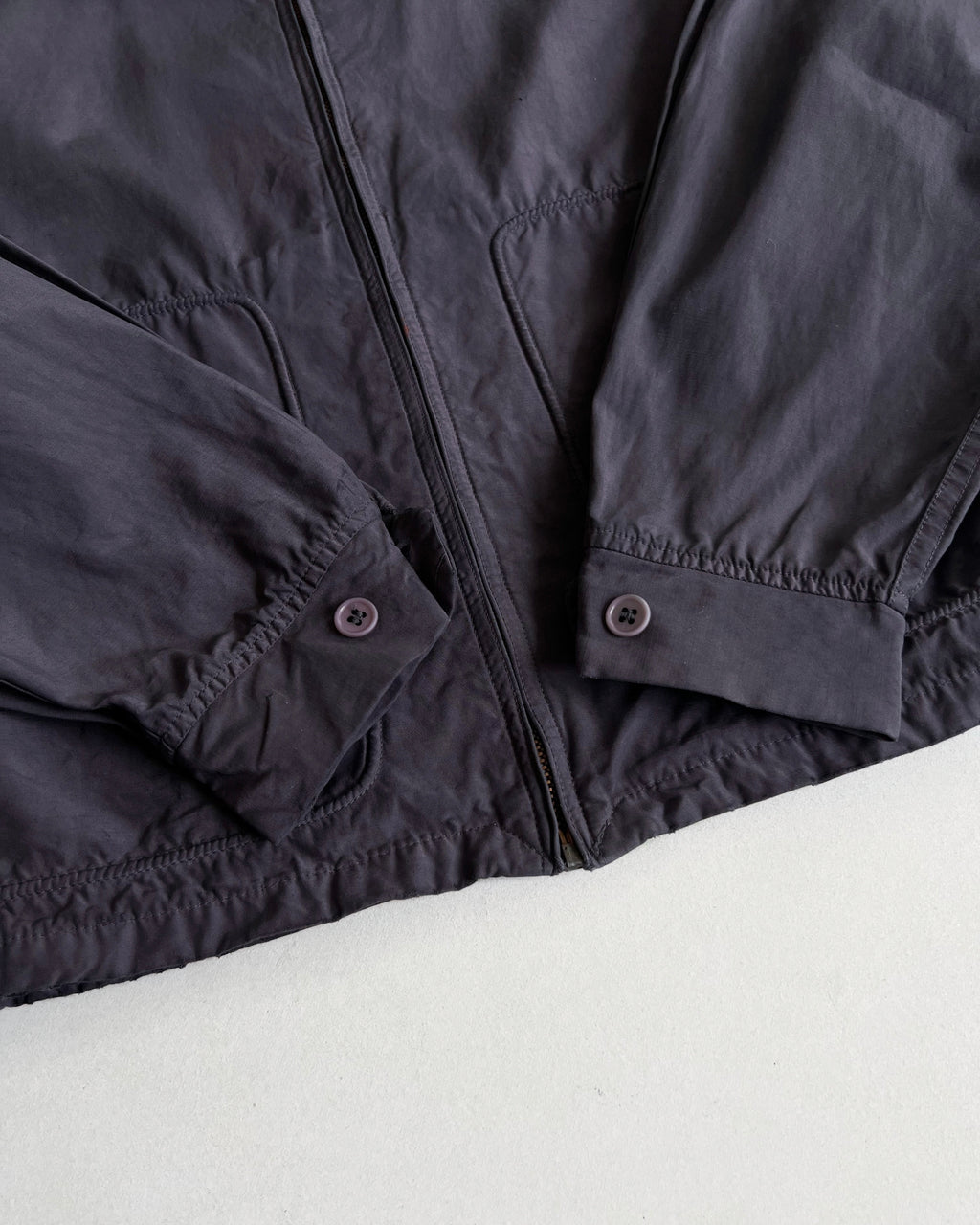 1950S OVERDYED MCGREGOR DRIZZLER ROCKABILLY JACKET (L)