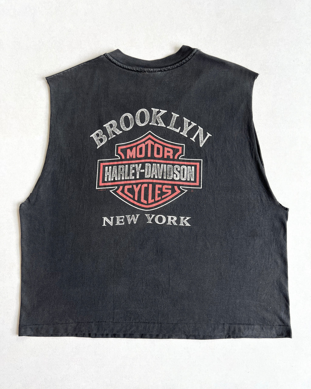 1990S HARLEY DAVIDSON 'BROOKLYN NY' SLEEVELESS TEE (XXL)