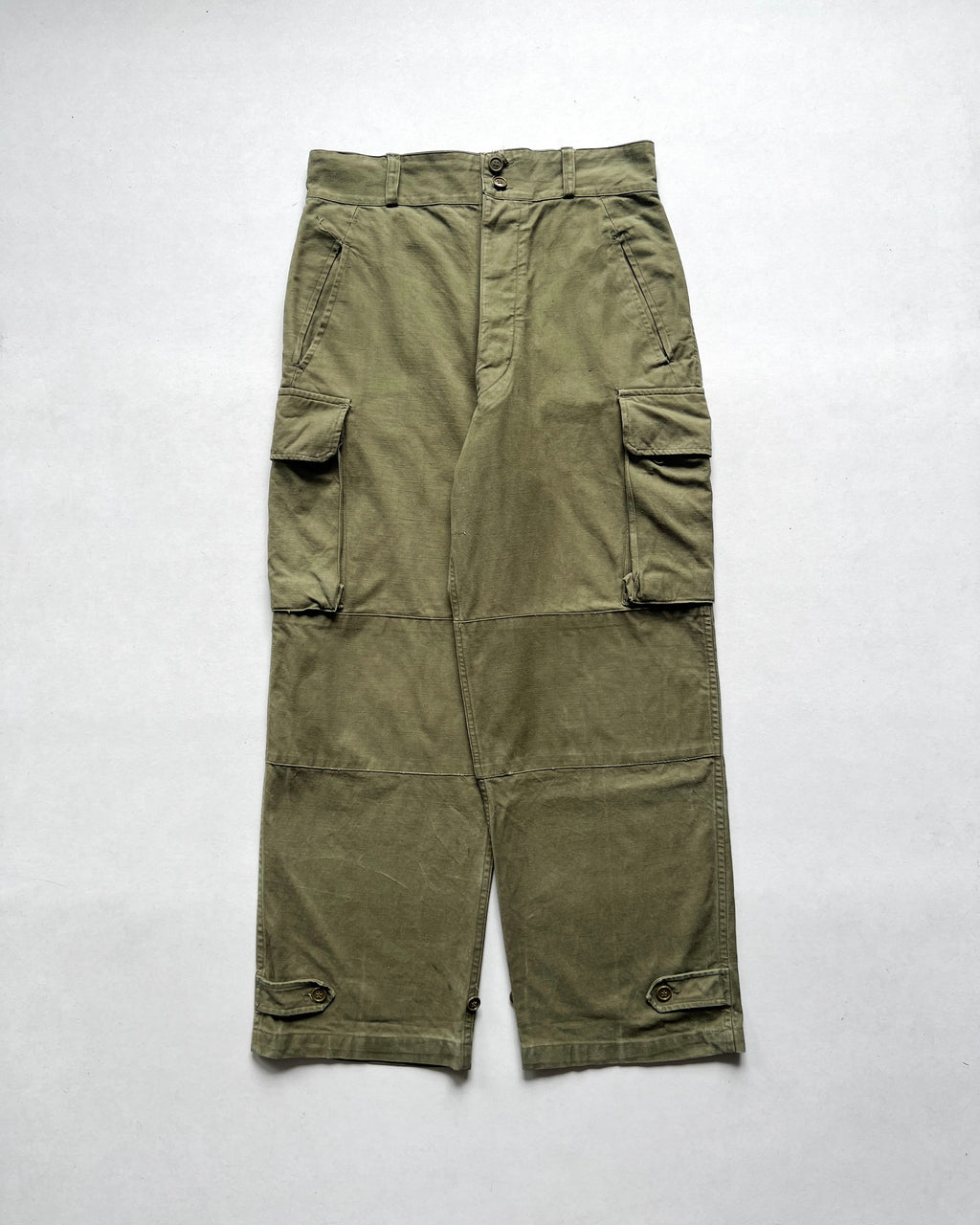 1950S FRENCH ARMY M-47 CARGO TROUSERS (33)