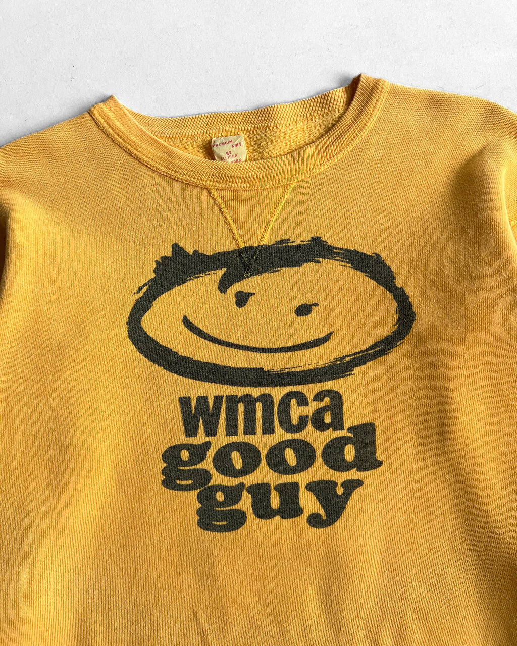1960S 'WMCA GOOD GUY' V STITCH SWEATSHIRT (M)