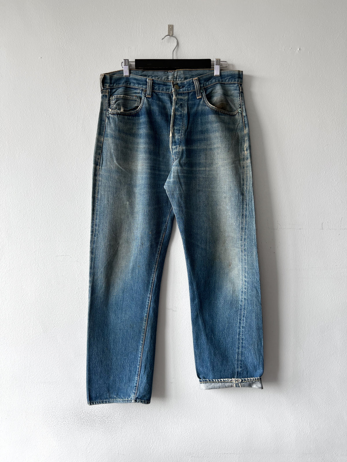 1960S LEVI'S BIG E 501 SELVEDGE JEANS (34)