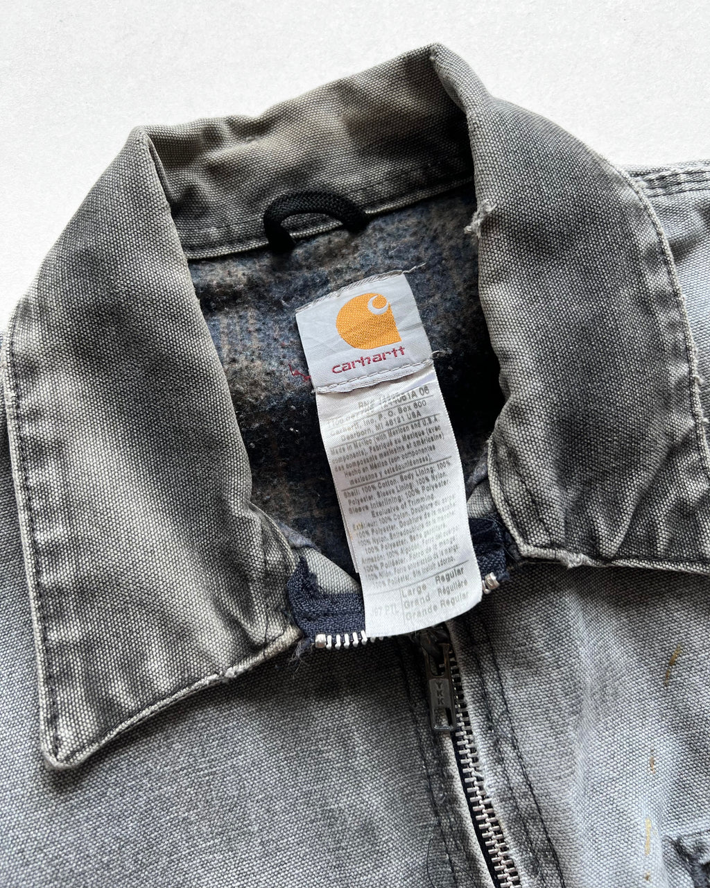2000S FADED CARHARTT DETROIT WORK JACKET (L)