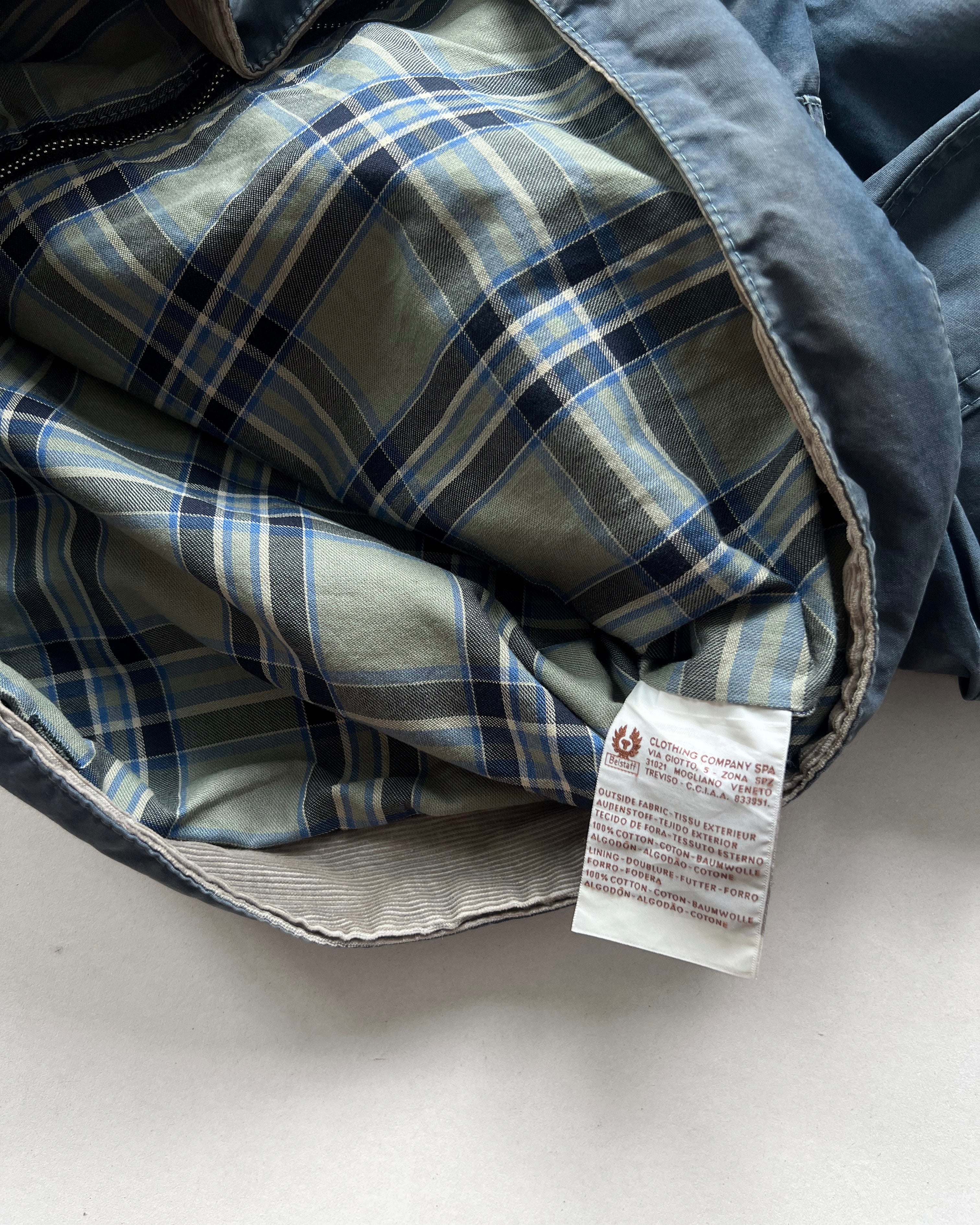 1990S FADED BELSTAFF MOTORCYCLE JACKET (L)