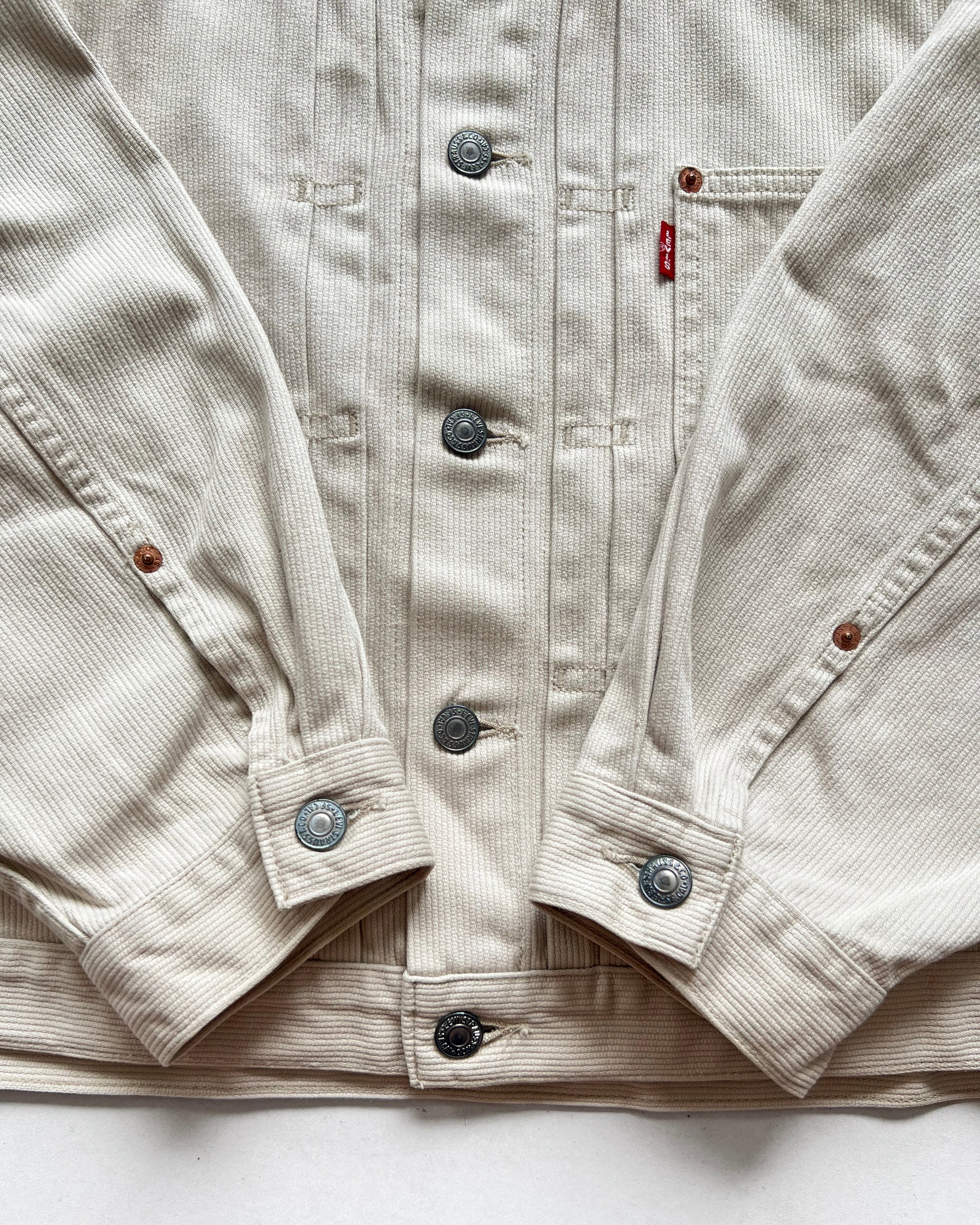 1980S LEVI'S BIG E TYPE I PIQUE JACKET (L)