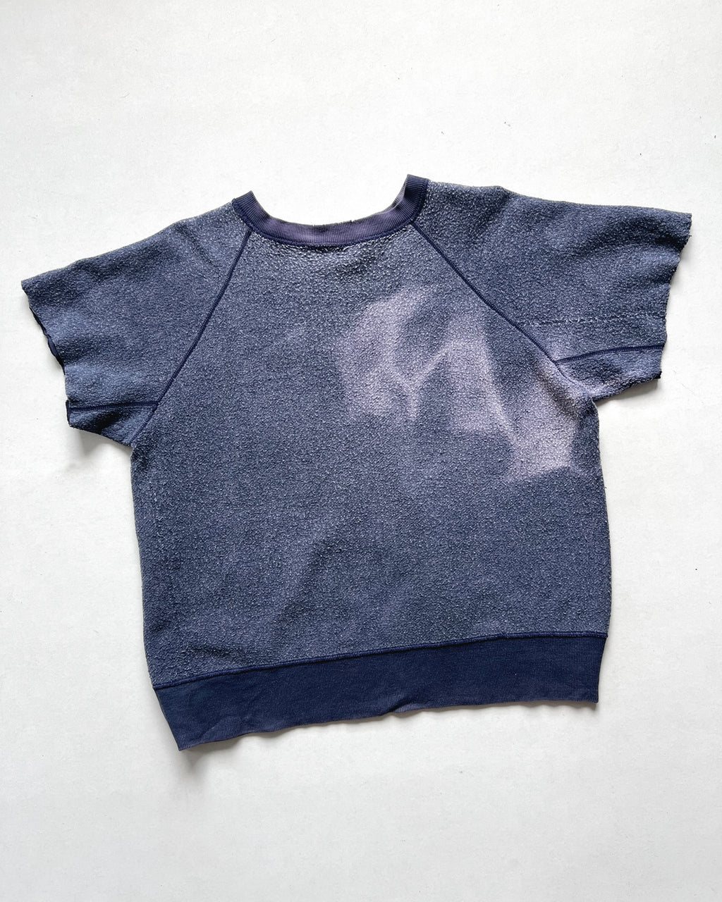 1960S SUN FADED BVD CUT-OFF SWEATSHIRT (L)