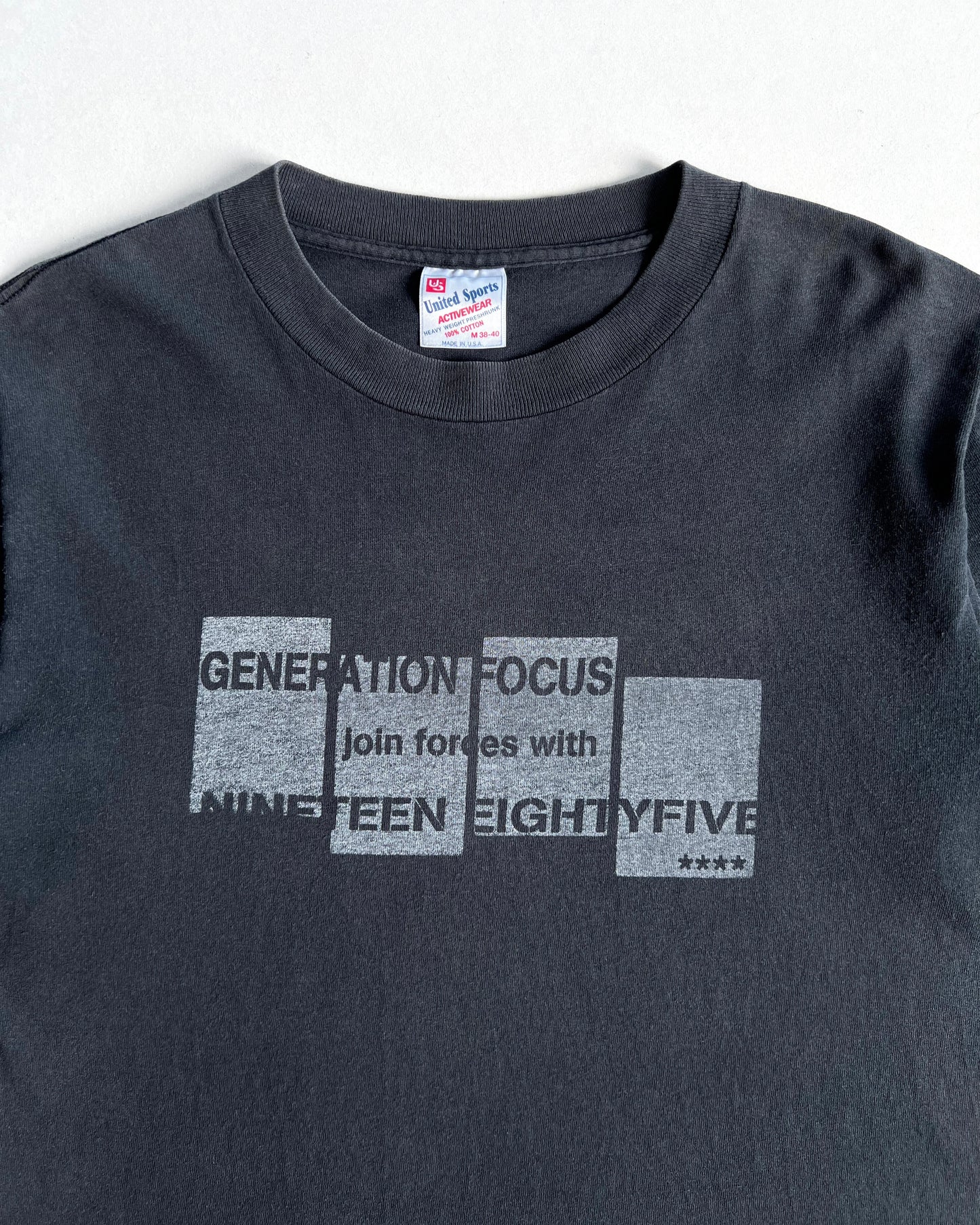 1990S FADED 'GENERATION FOCUS' SINGLE STITCH TEE (M)