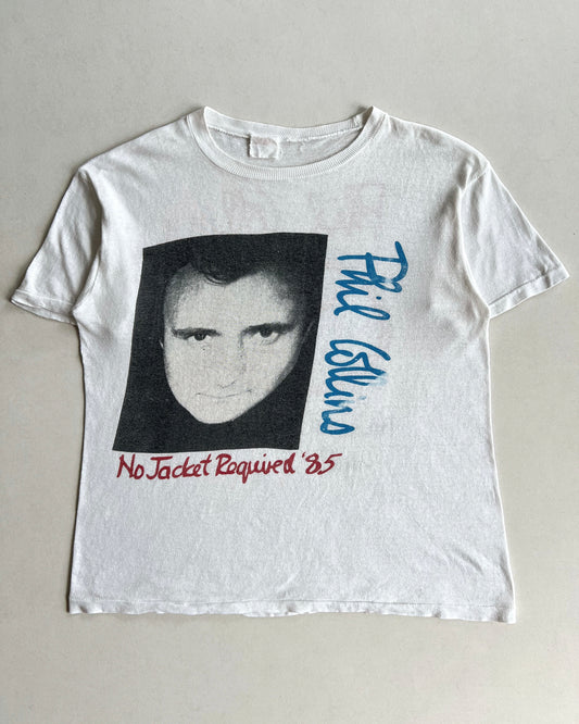 1985 PHIL COLLINS 'NO JACKET REQUIRED' TOUR TEE (M)