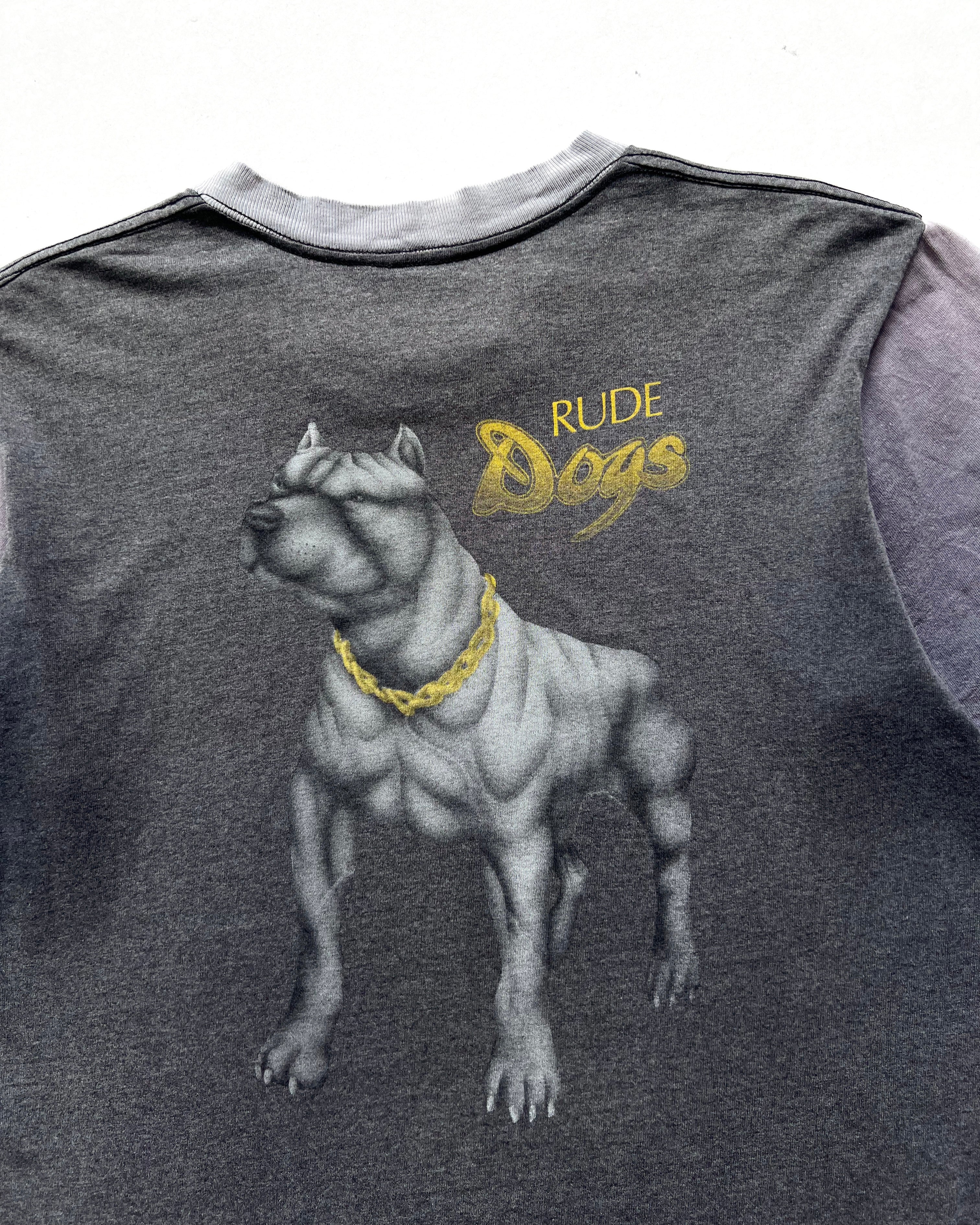 1990S TWO-TONE CALIFORNIA RUDE DOGS SINGLE STITCH TEE (M)