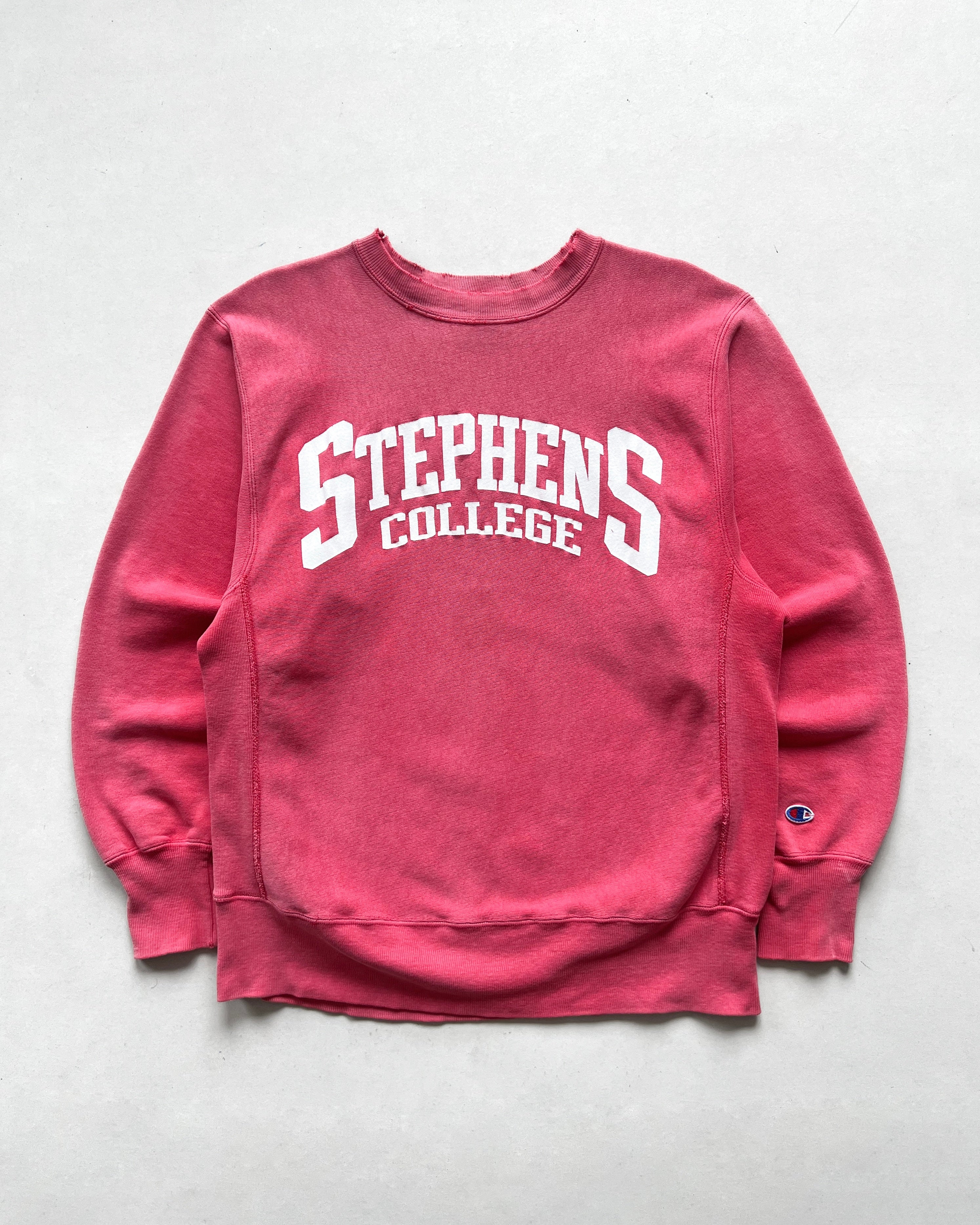 1990S CHAMPION 'STEPHENS COLLEGE' REVERSE WEAVE SWEATSHIRT (L)