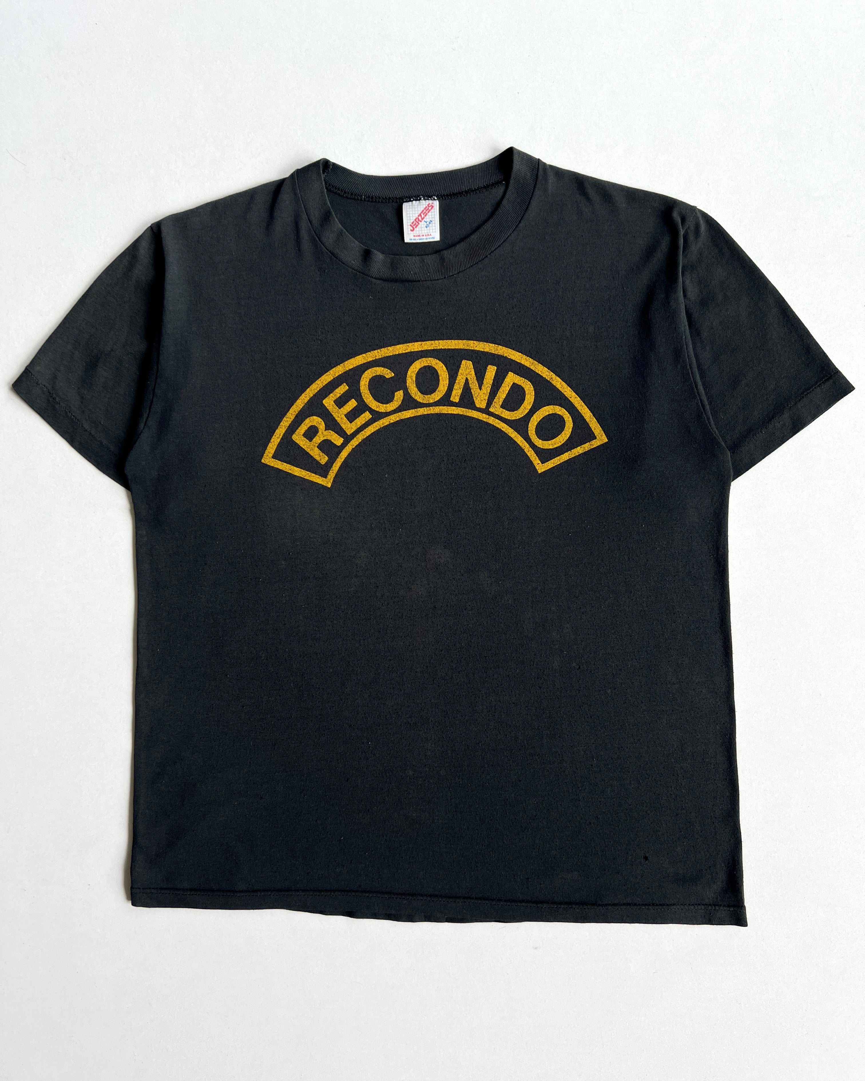 1990S FADED BLACK 'RECONDO' TEE (L)