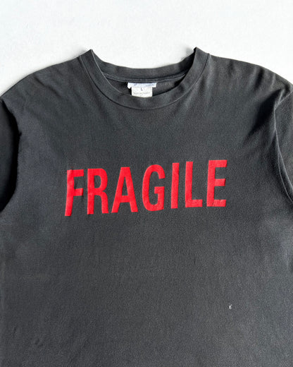 1990S FADED 'FRAGILE' SINGLE STITCH TEE (L)