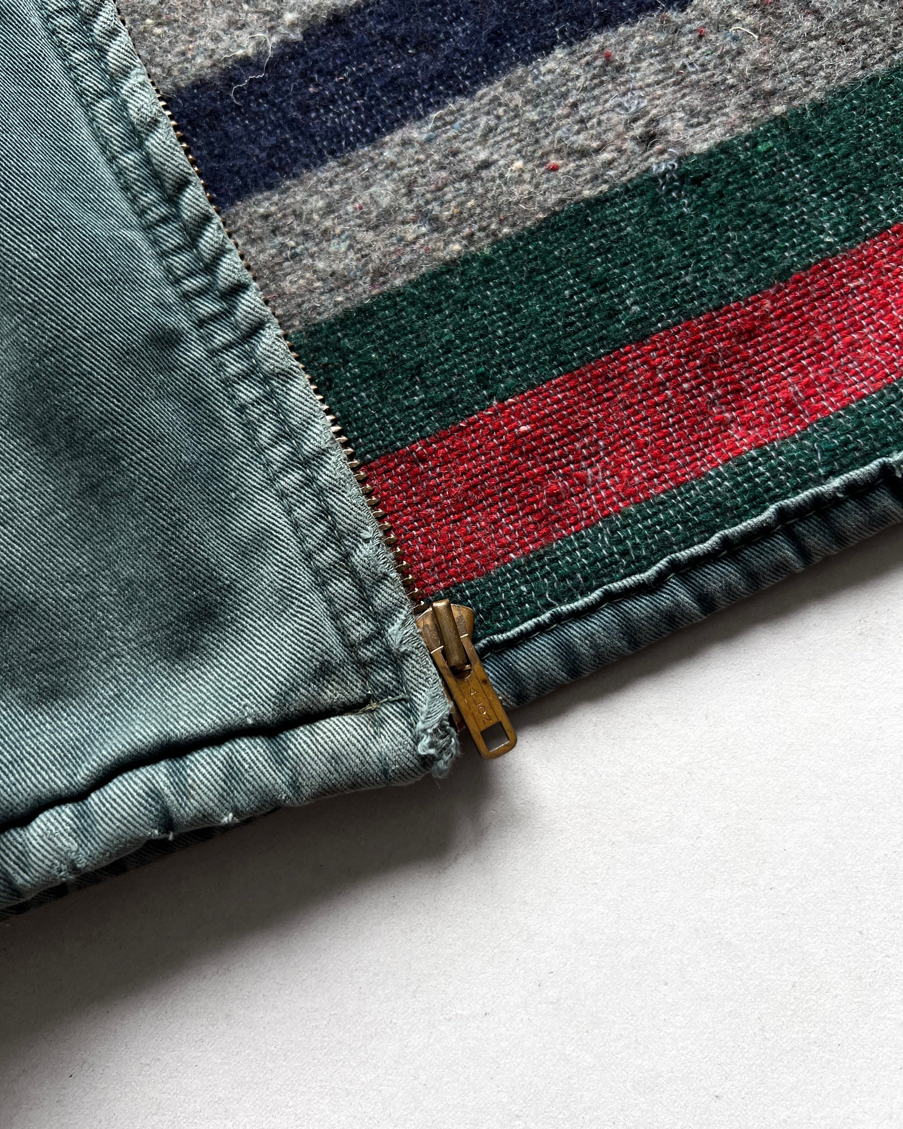 1950S FADED BLANKET LINED WORK JACKET (L)