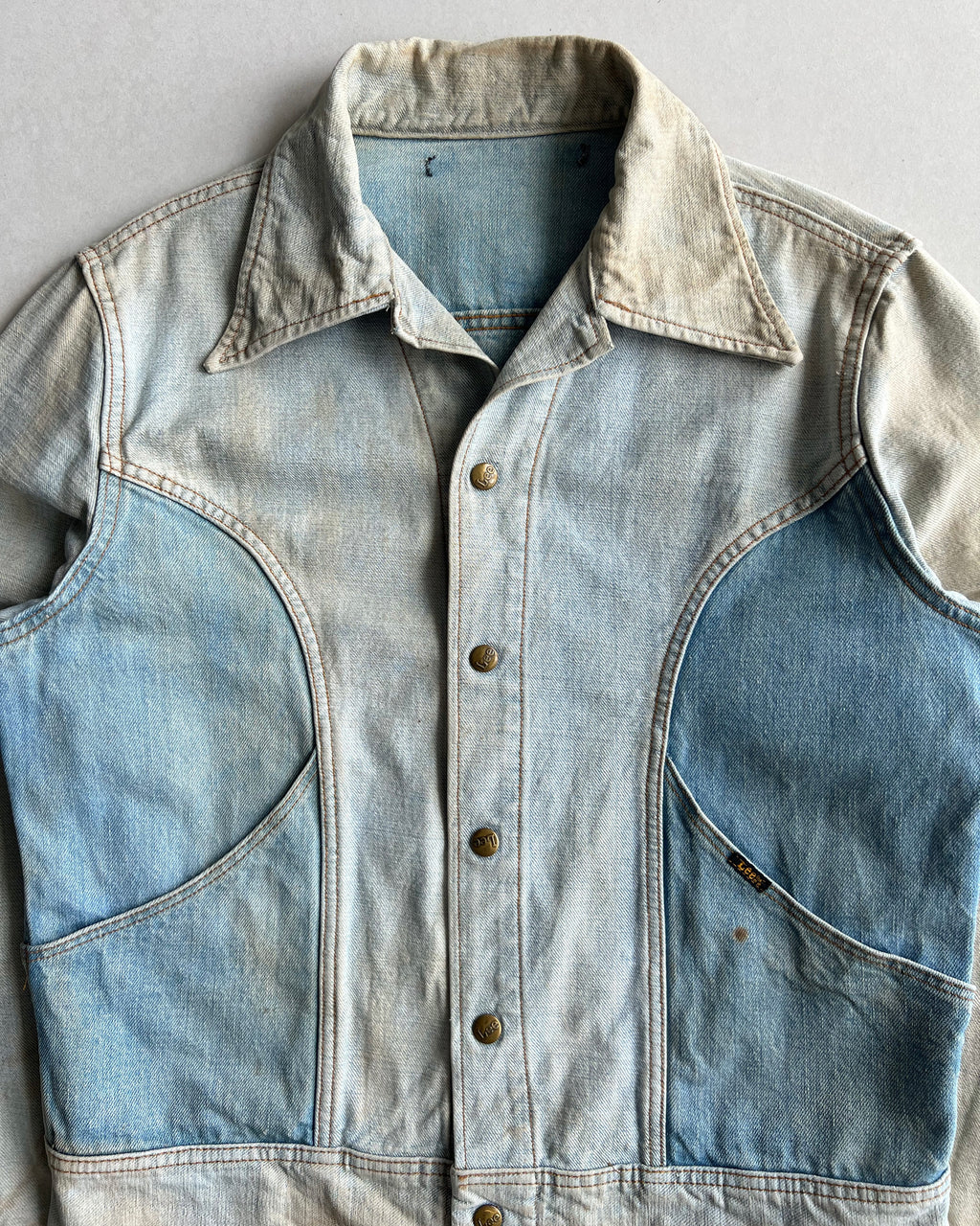 1970S LEE REVERSIBLE DENIM JACKET (L)