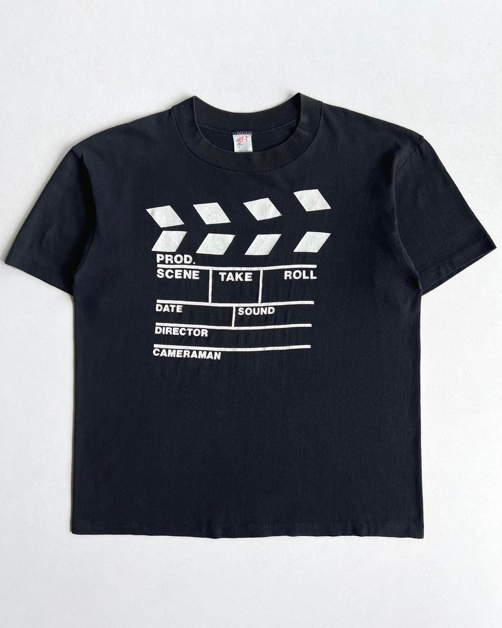 1980S MOVIE CLAPBOARD SINGLE STITCH TEE (L)
