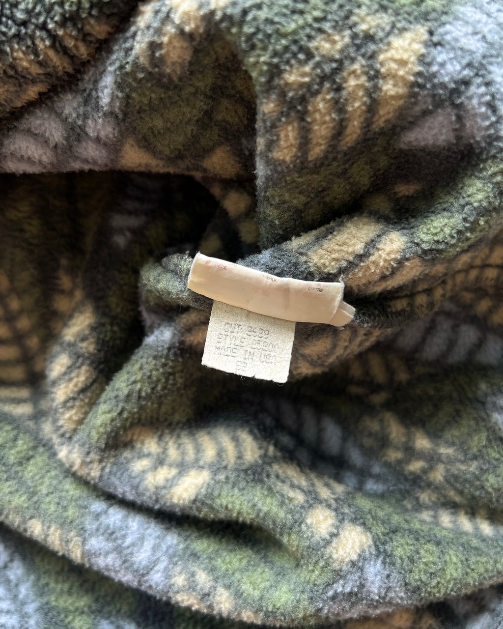 1990S PATAGONIA 'SPEARS LEAF' SNAP-T FLEECE (M)