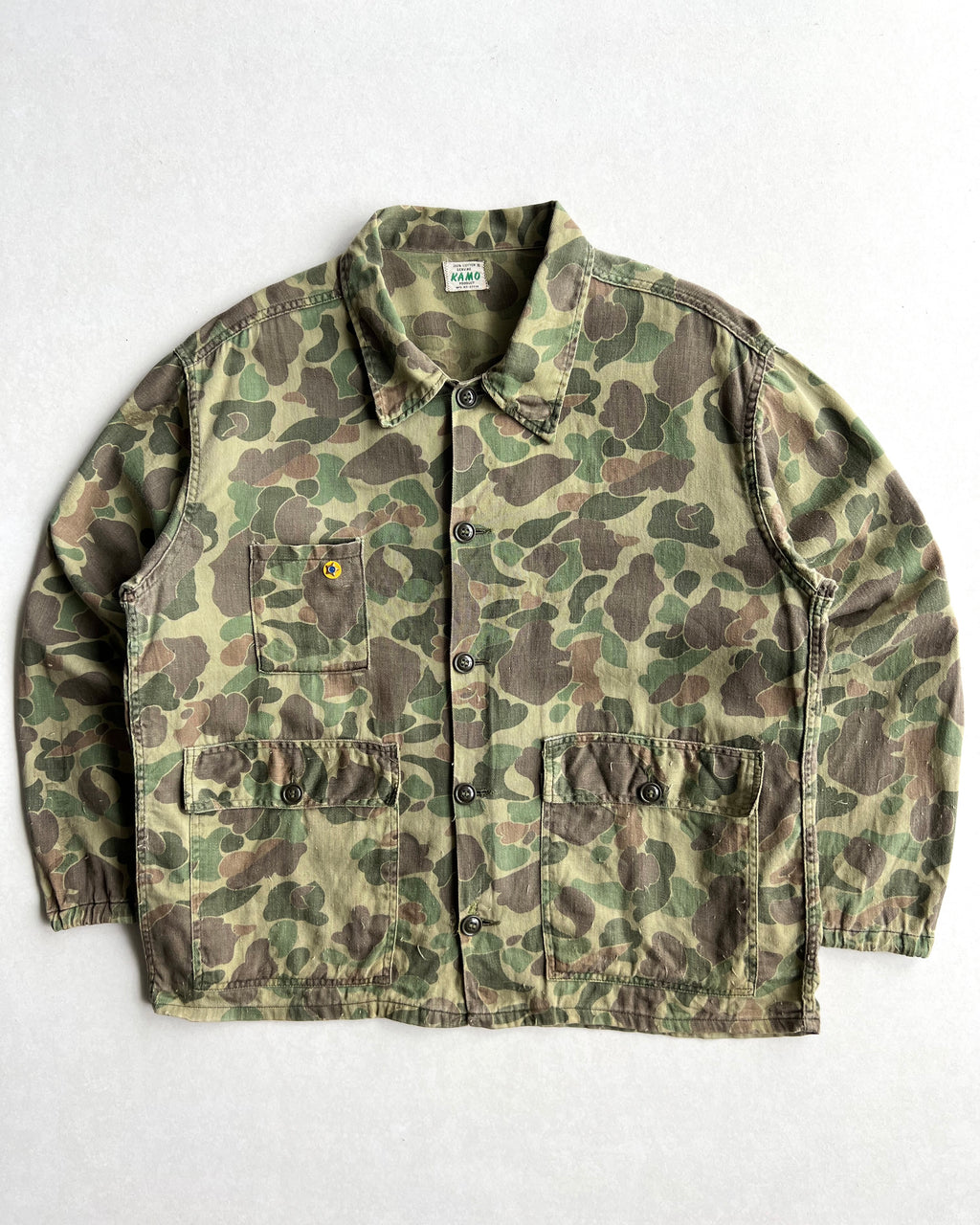 1950S KAMO DUCK FROGSKIN HUNTING JACKET (XL)