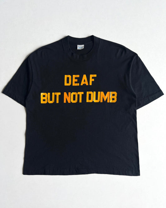 1970S 'DEAF BUT NOT DUMB' SINGLE STITCH TEE (XL)