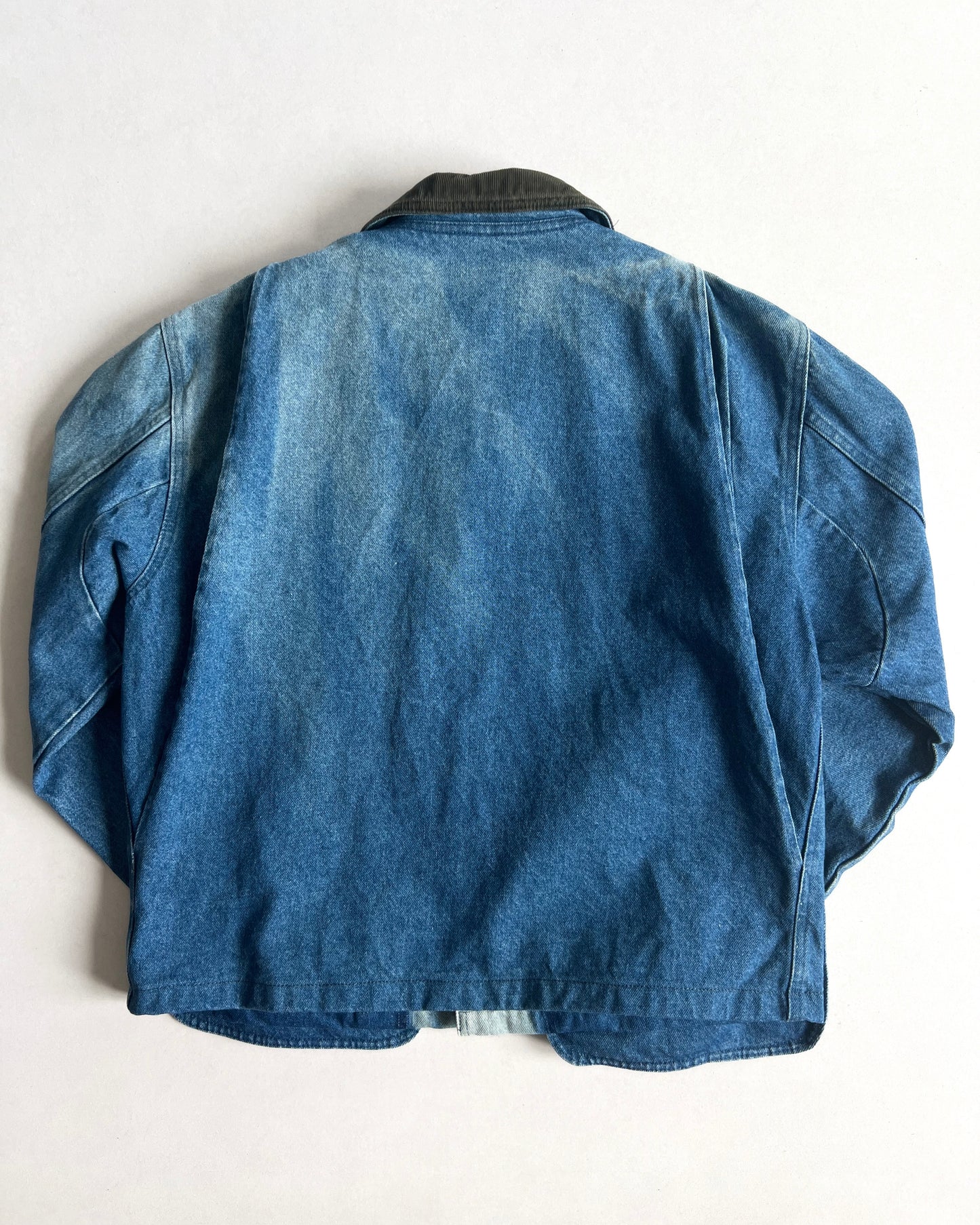 1970S SUN FADED L.L BEAN DENIM FIELD JACKET (M)