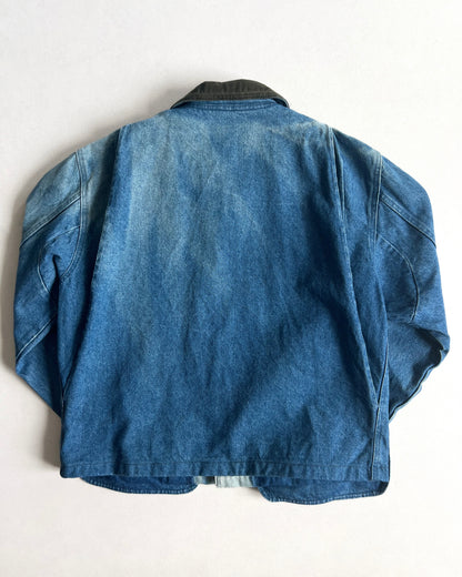 1970S SUN FADED L.L BEAN DENIM FIELD JACKET (M)