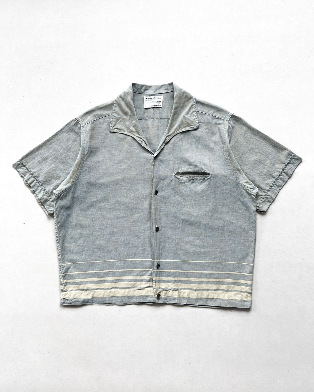 1950S TRUVAL SINGLE POCKET ROCKABILLY SHIRT (L)