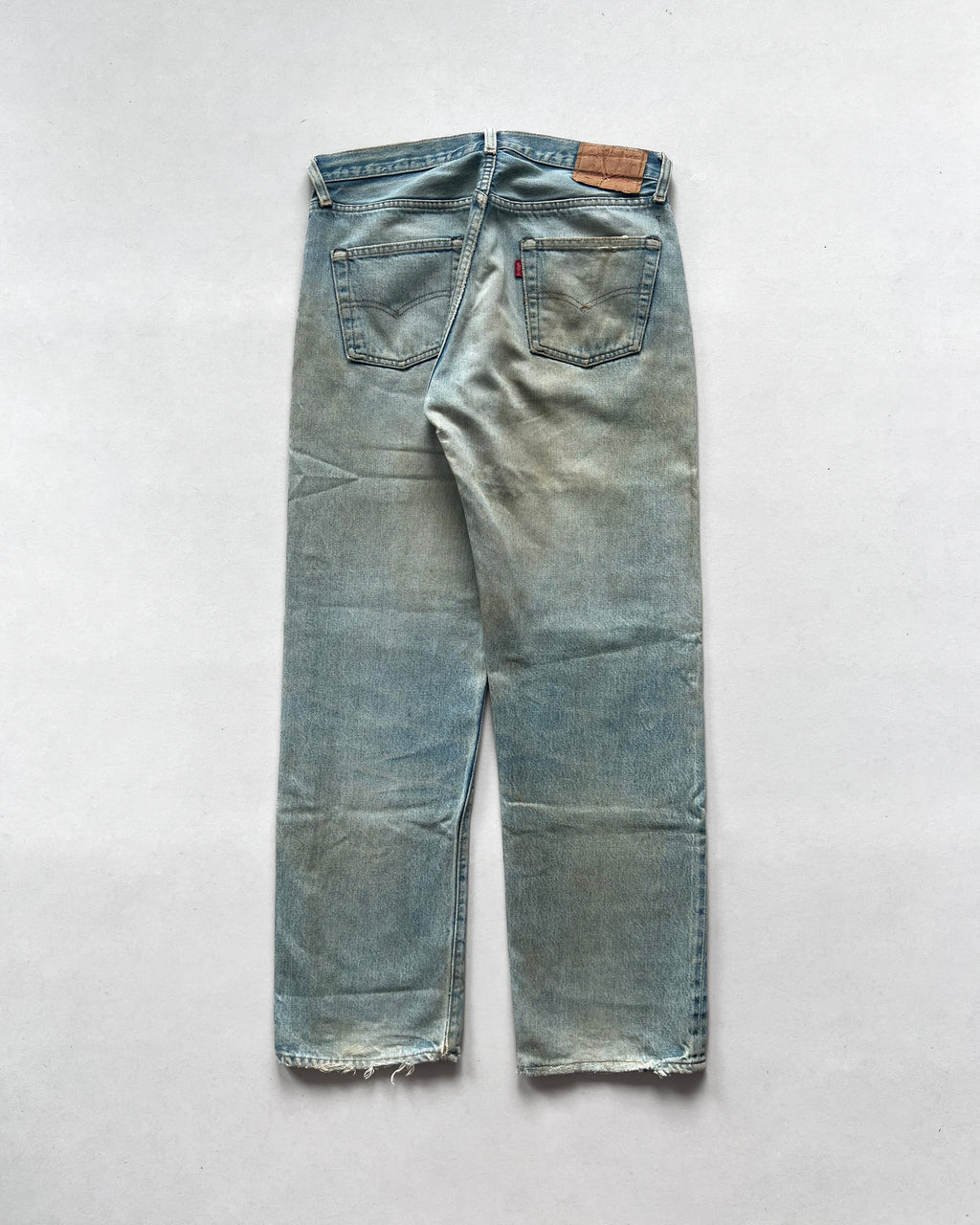 1980S FADED LEVI'S 501 REDLINE SELVEDGE JEANS (32)