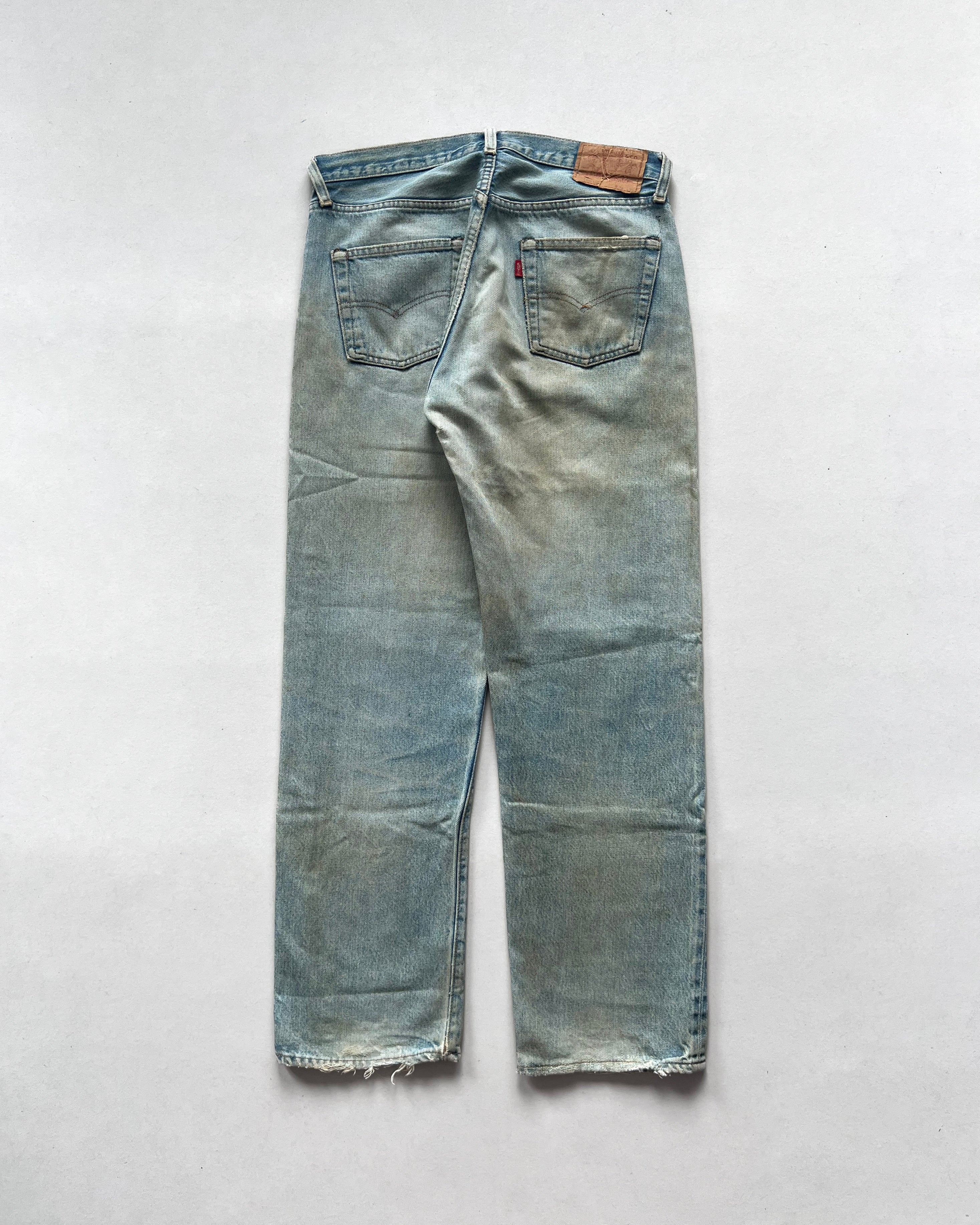 1980S FADED LEVI'S 501 REDLINE SELVEDGE JEANS (32)