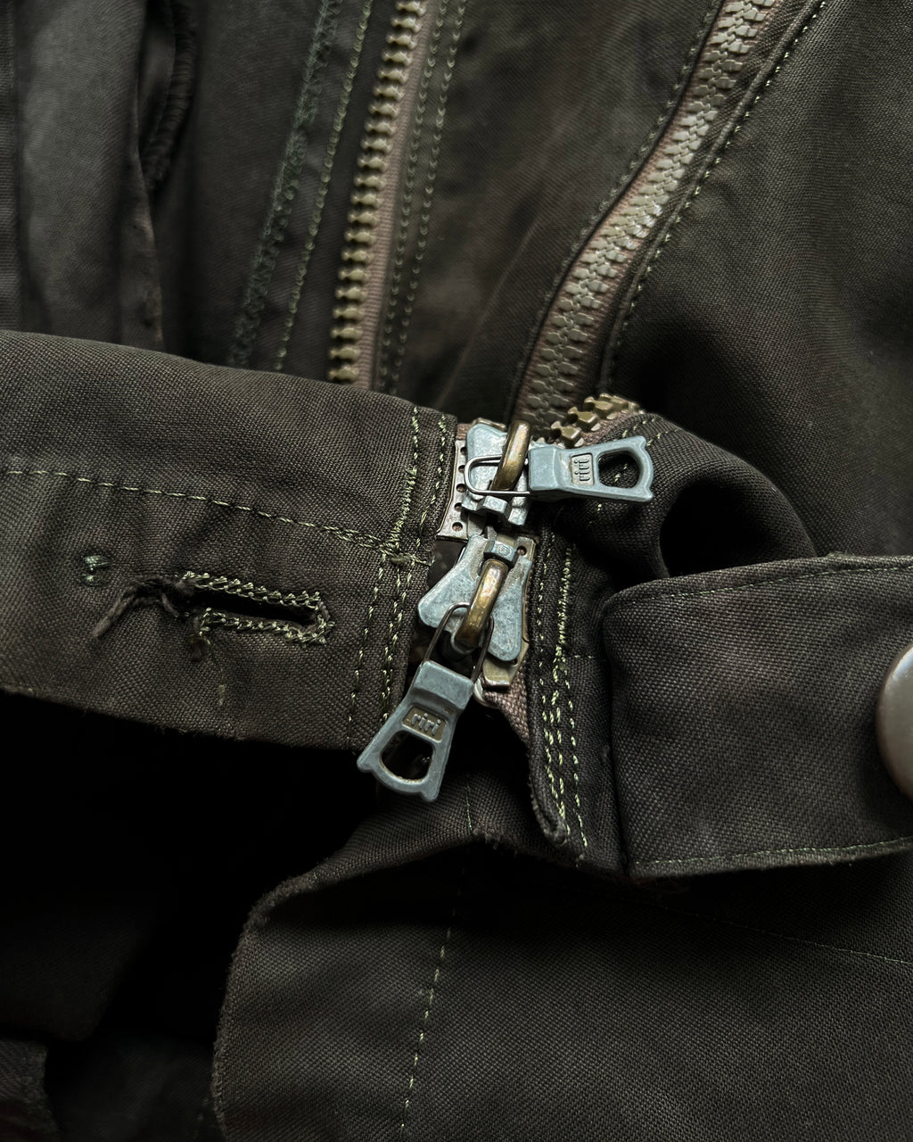 1970S SWEDISH C48 MILITARY ZIPPER JACKET (M)