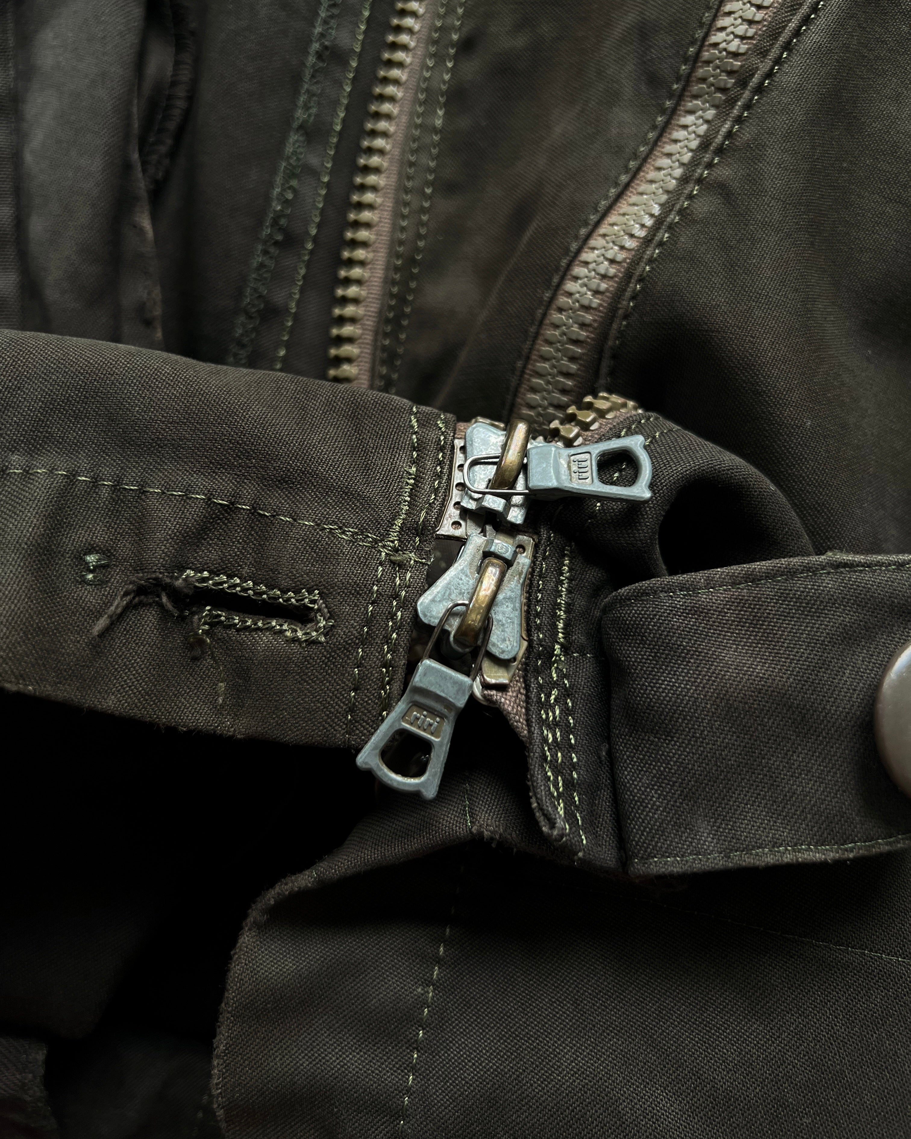 1970S SWEDISH C48 MILITARY ZIPPER JACKET (M)