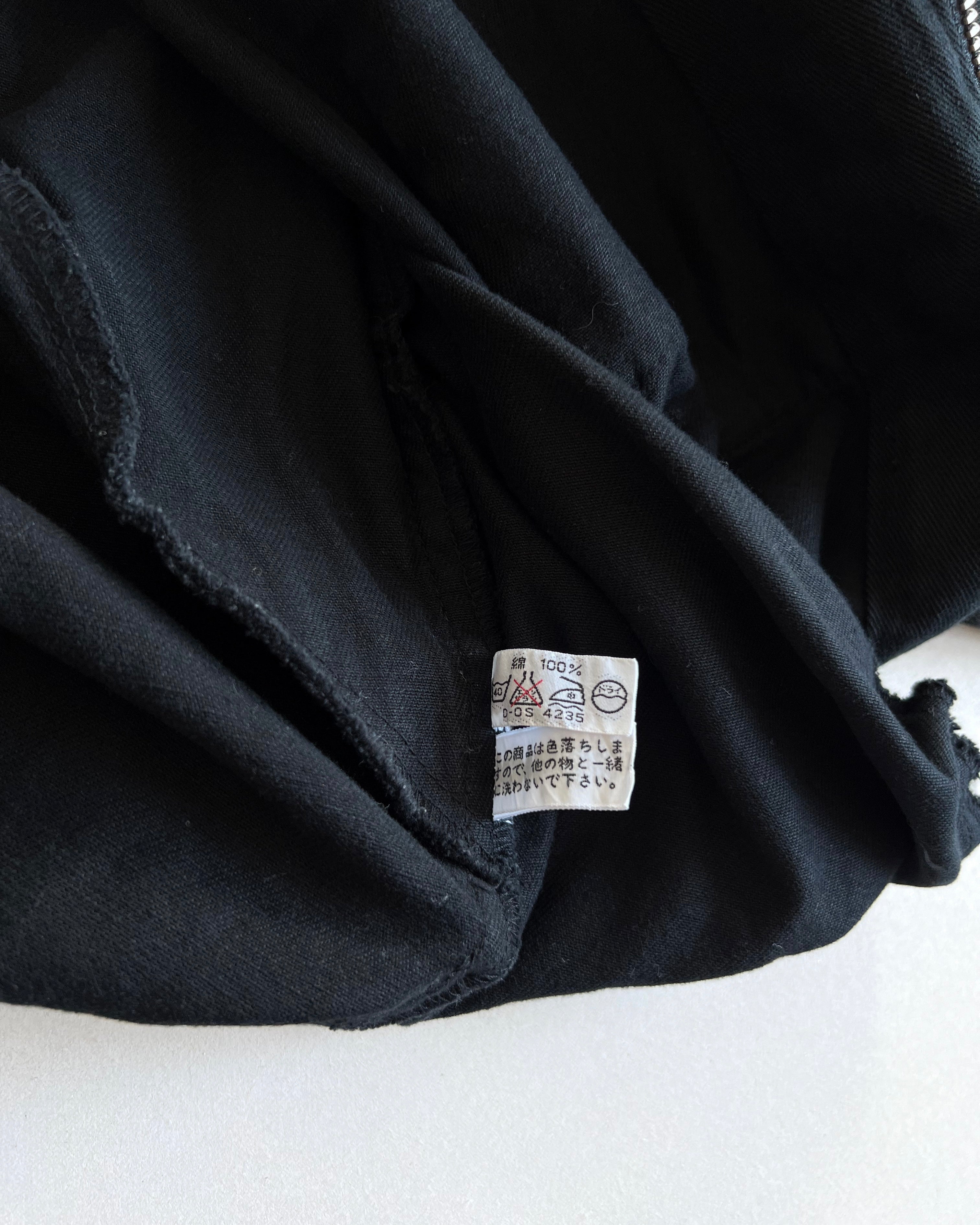 1980S BLACK KATHARINE HAMNETT CARGO BOMBER (M)