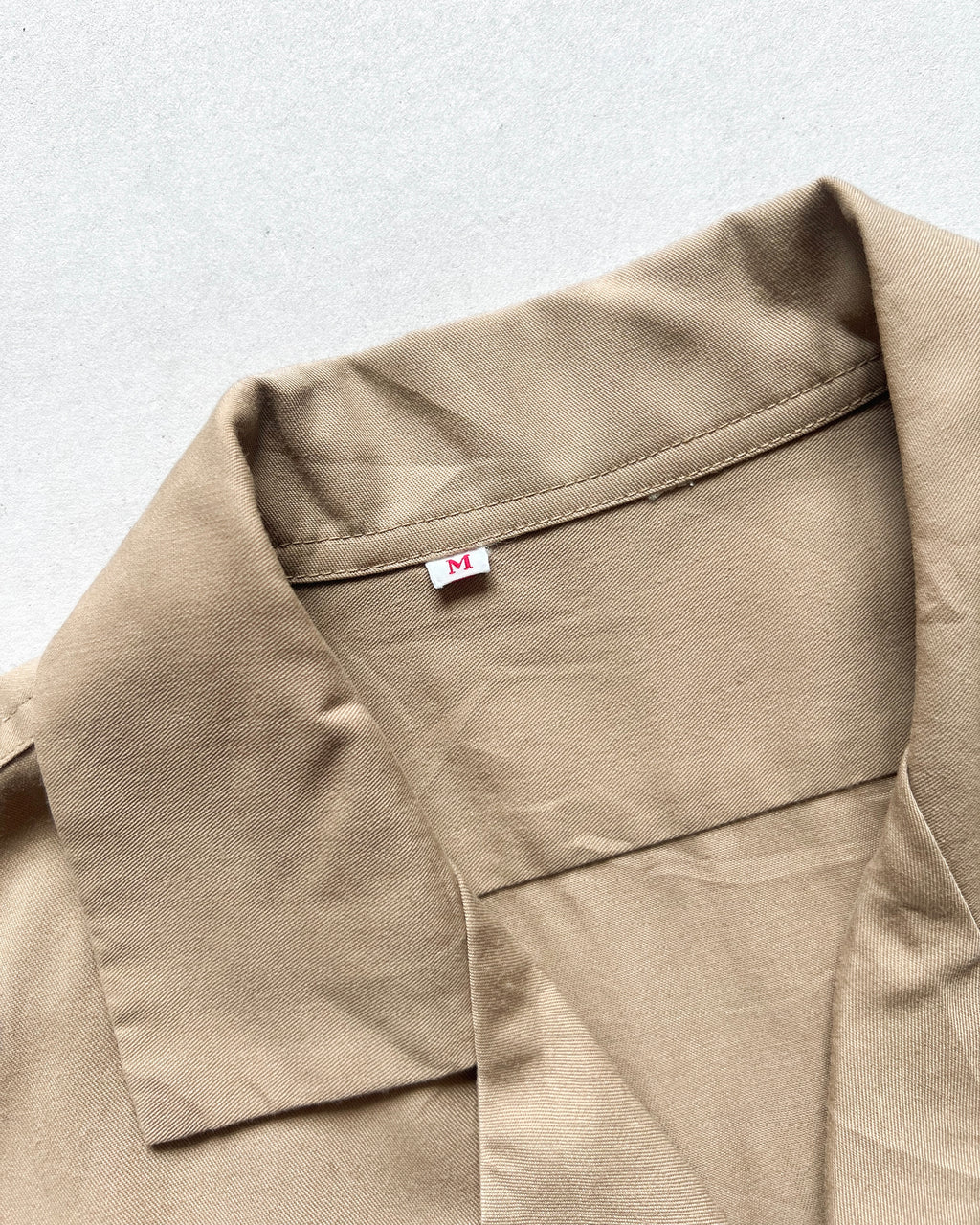 1970S JAPANESE FLAP POCKET RAYON SHIRT (M)