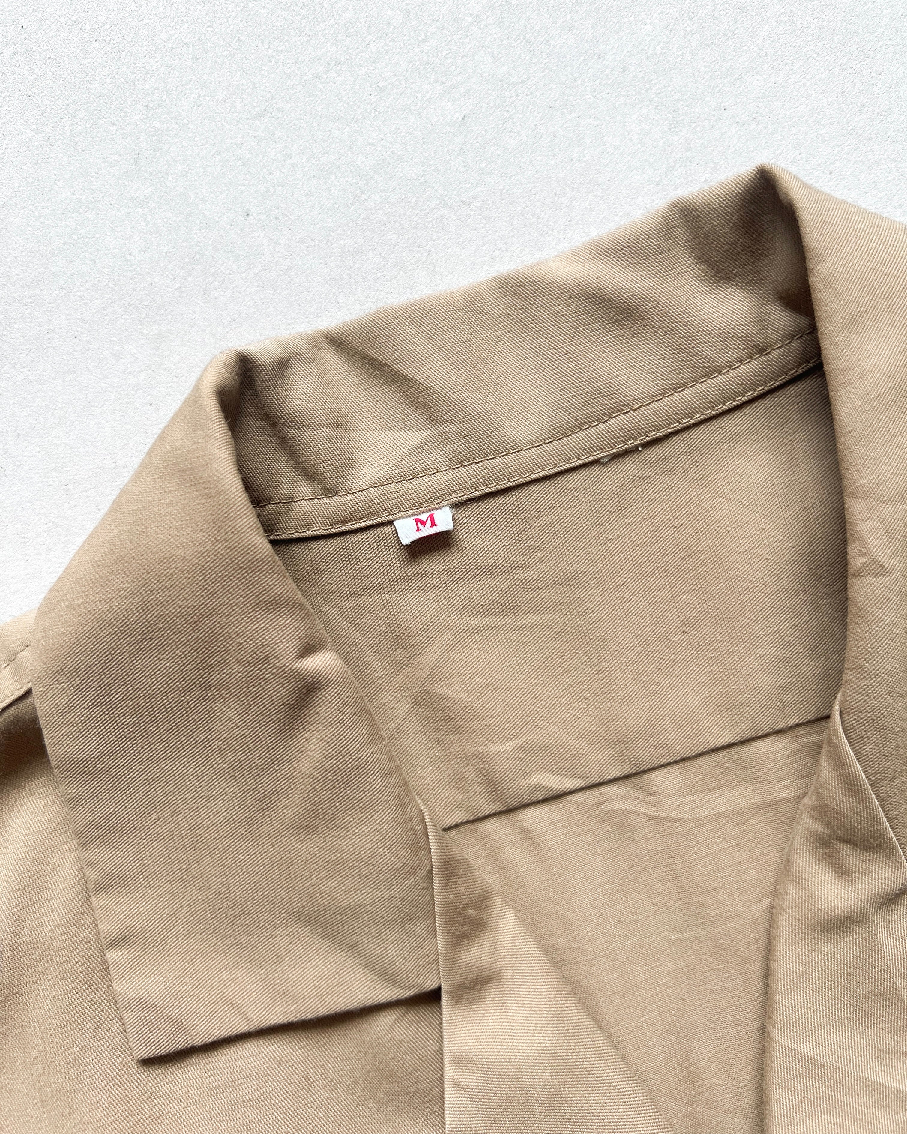 1970S JAPANESE FLAP POCKET RAYON SHIRT (M)